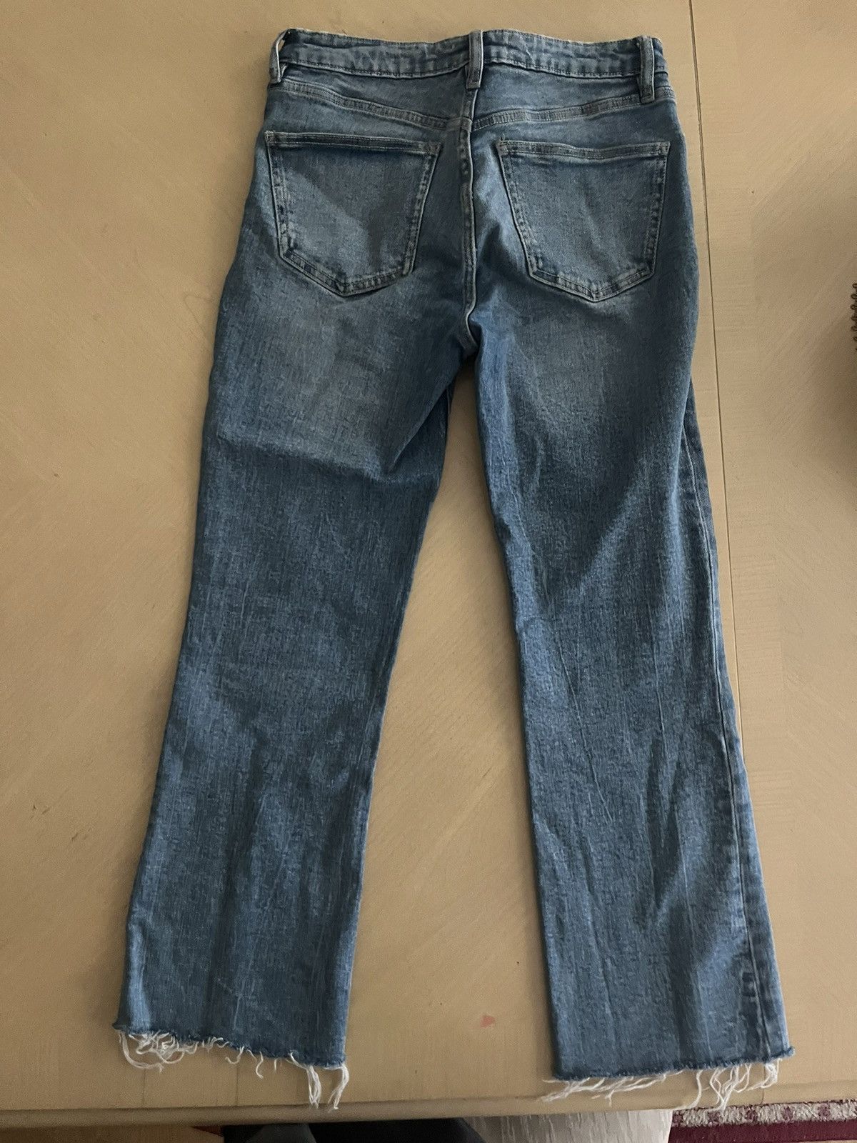 Zara Zara Blue High Waisted Jeans Size 27" / US 4 / IT 40 - 2 Thumbnail