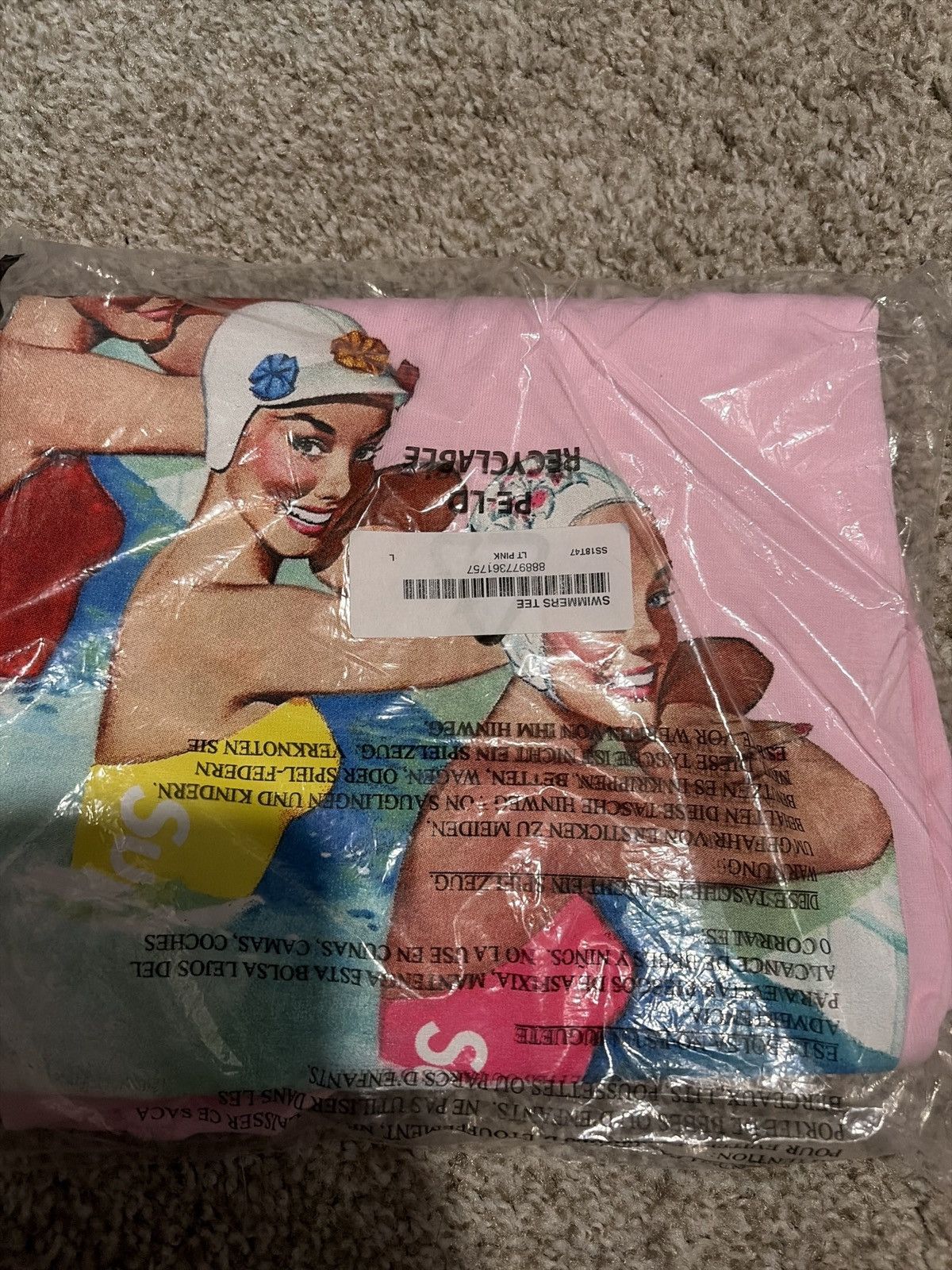 Supreme Supreme swimmer T Light Pink Size US L / EU 52-54 / 3 - 2 Thumbnail