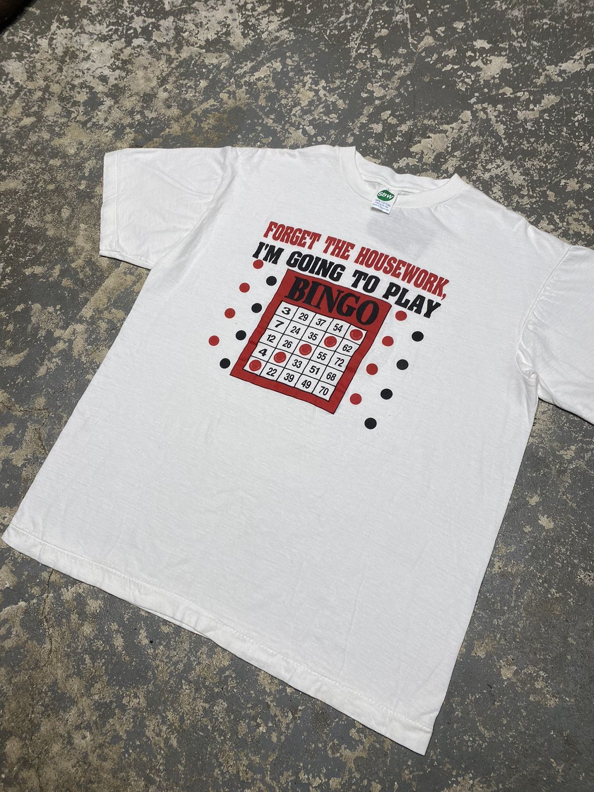 Japanese Brand × Vintage Vintage Bingo Funny 90s New Old Stock Tshirt Size US L / EU 52-54 / 3 - 2 Thumbnail