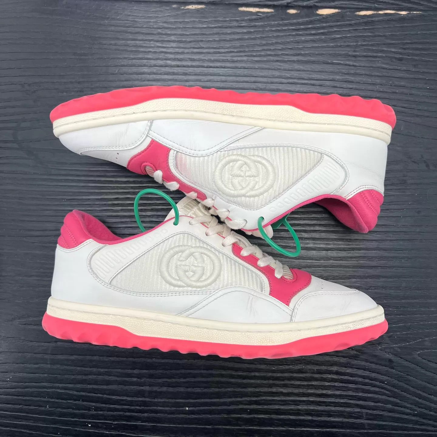 Gucci Gucci Mac80 Pink White 38 Near New Box & Accs Size US 7.5 / IT 37.5 - 8 Thumbnail