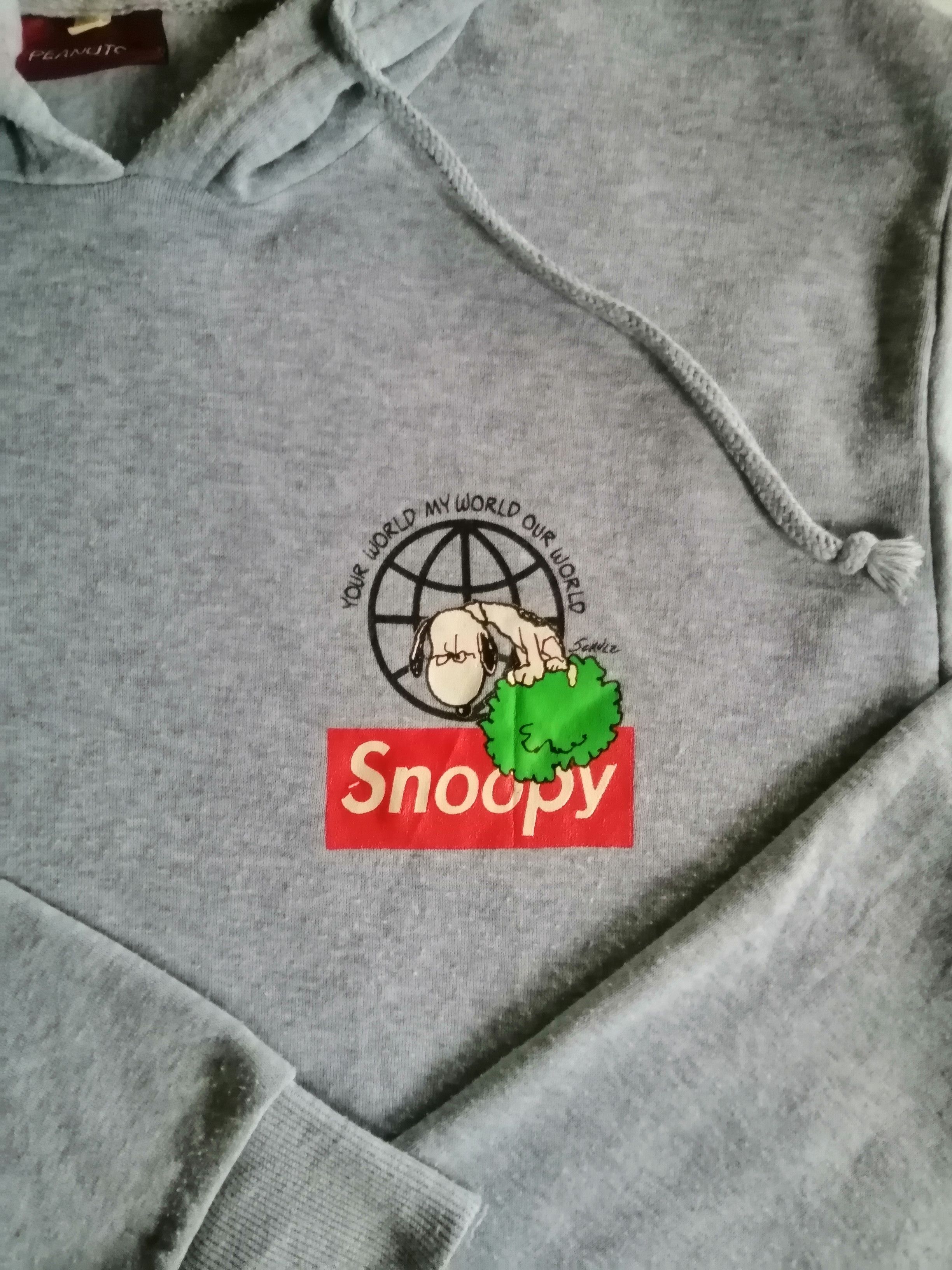 Designer × Peanuts Vintage Peanuts Snoopy Hoodie Sweater Size US L / EU 52-54 / 3 - 3 Thumbnail