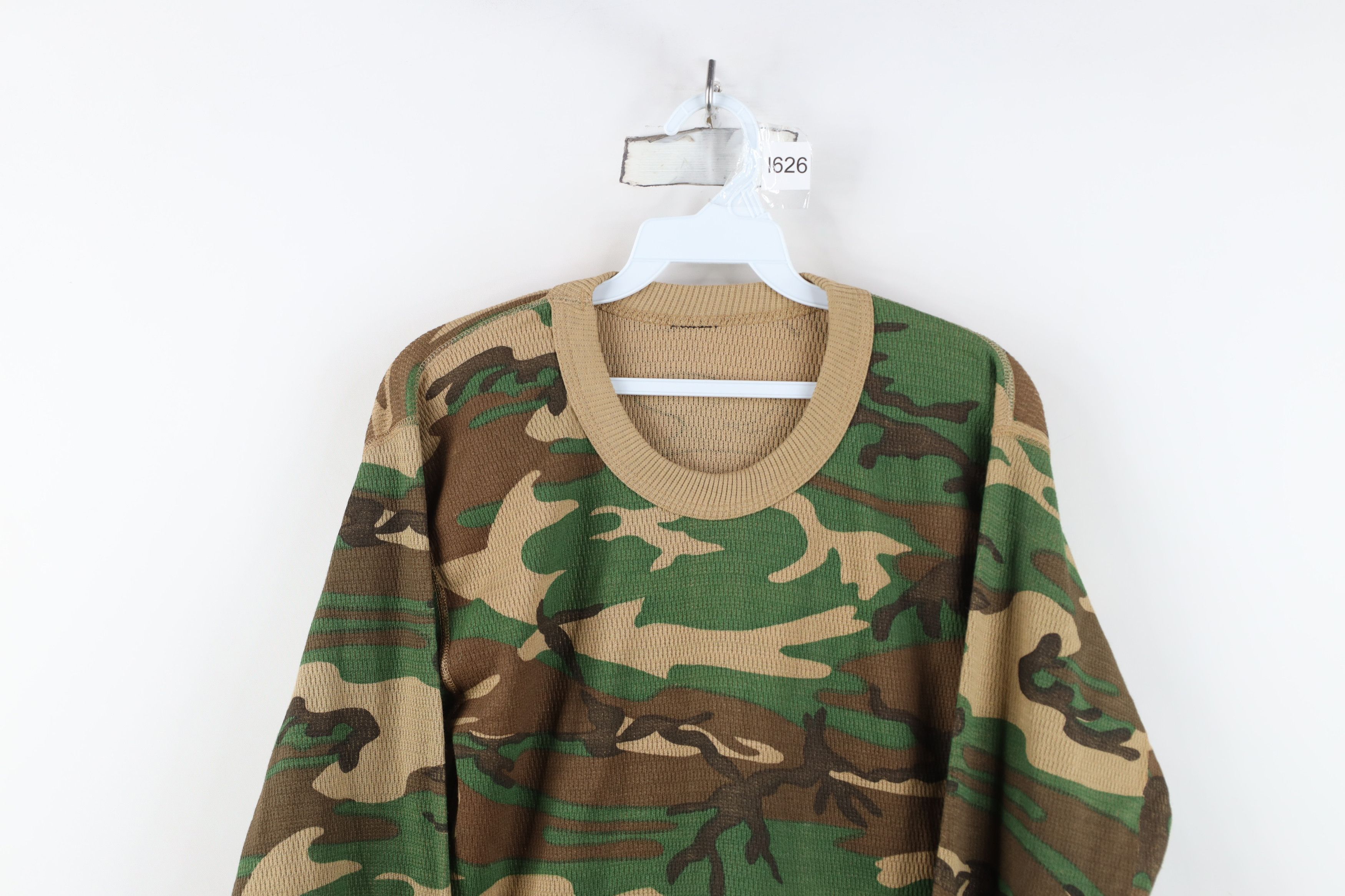 Vintage Vintage 90s Streetwear Waffle Knit Long Sleeve T-Shirt Size US S / EU 44-46 / 1 - 2 Thumbnail