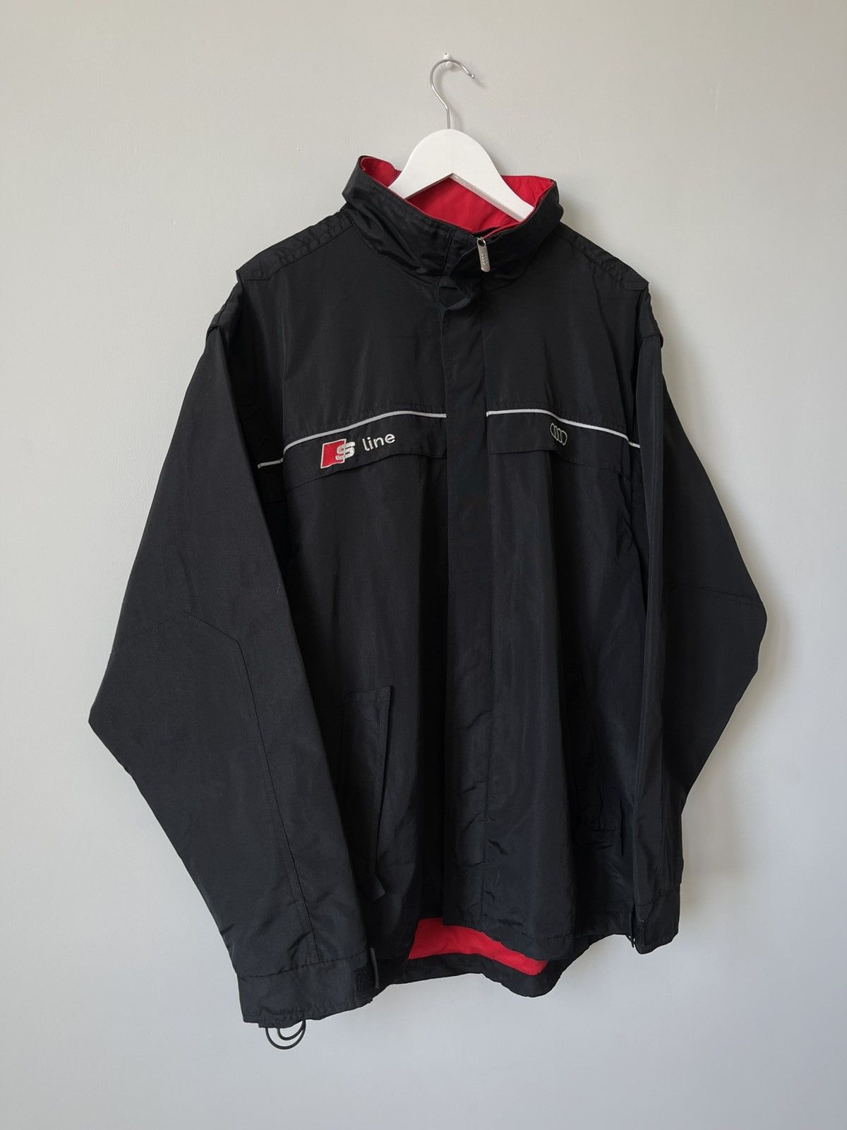 Audi AUDI S-Line Hooded Nylon Transformer Jacket Windbreaker Size US XL / EU 56 / 4 - 2 Thumbnail