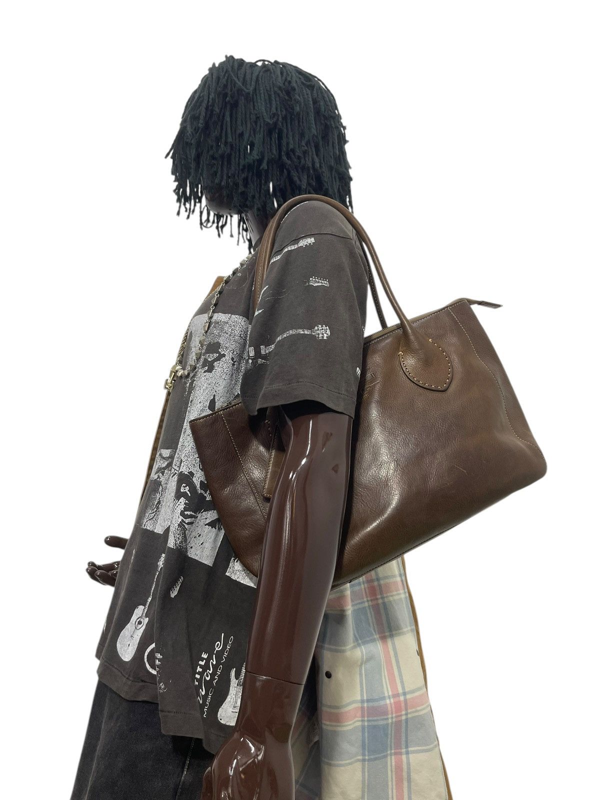 Genuine Leather Full Leather Genten Japan Tote Shoulder Bag 1🟩9 Size ONE SIZE - 3 Thumbnail