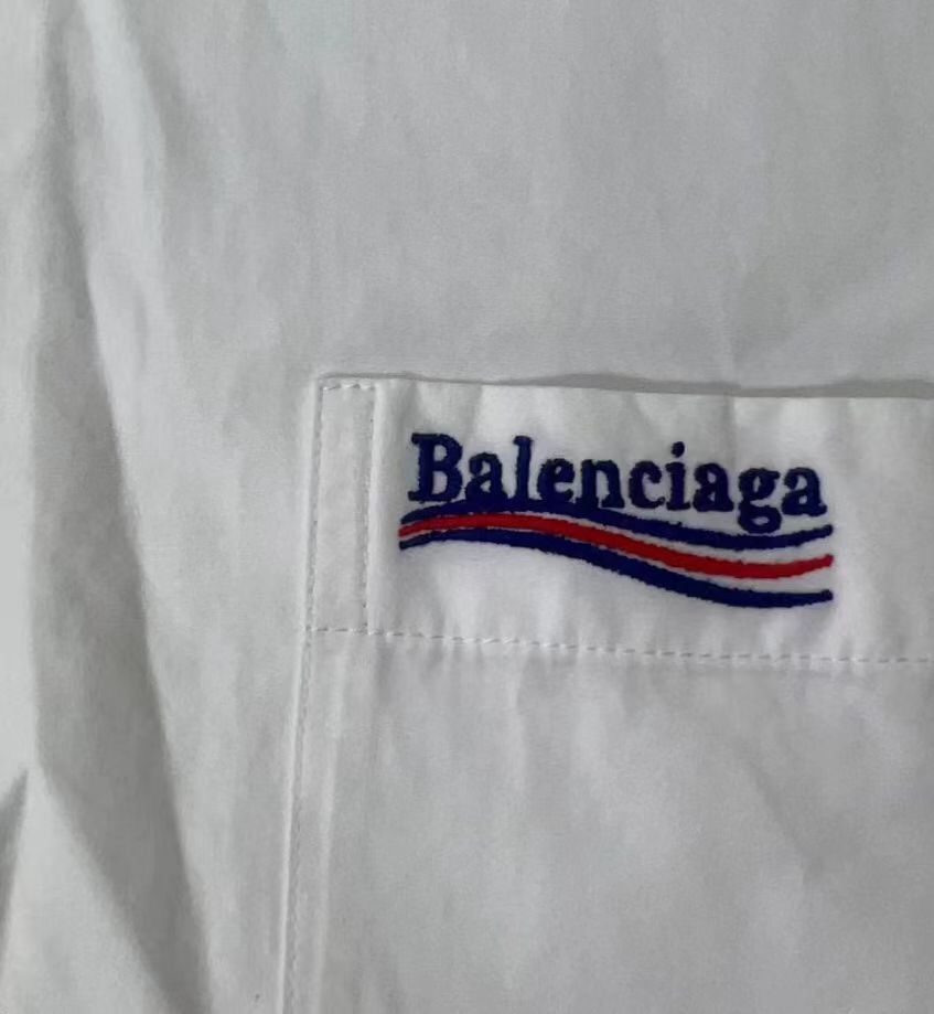 Balenciaga Balenciaga Embroidered Wave Shirt 2410-Nextarrow Size US XXS / EU 40 - 4 Thumbnail