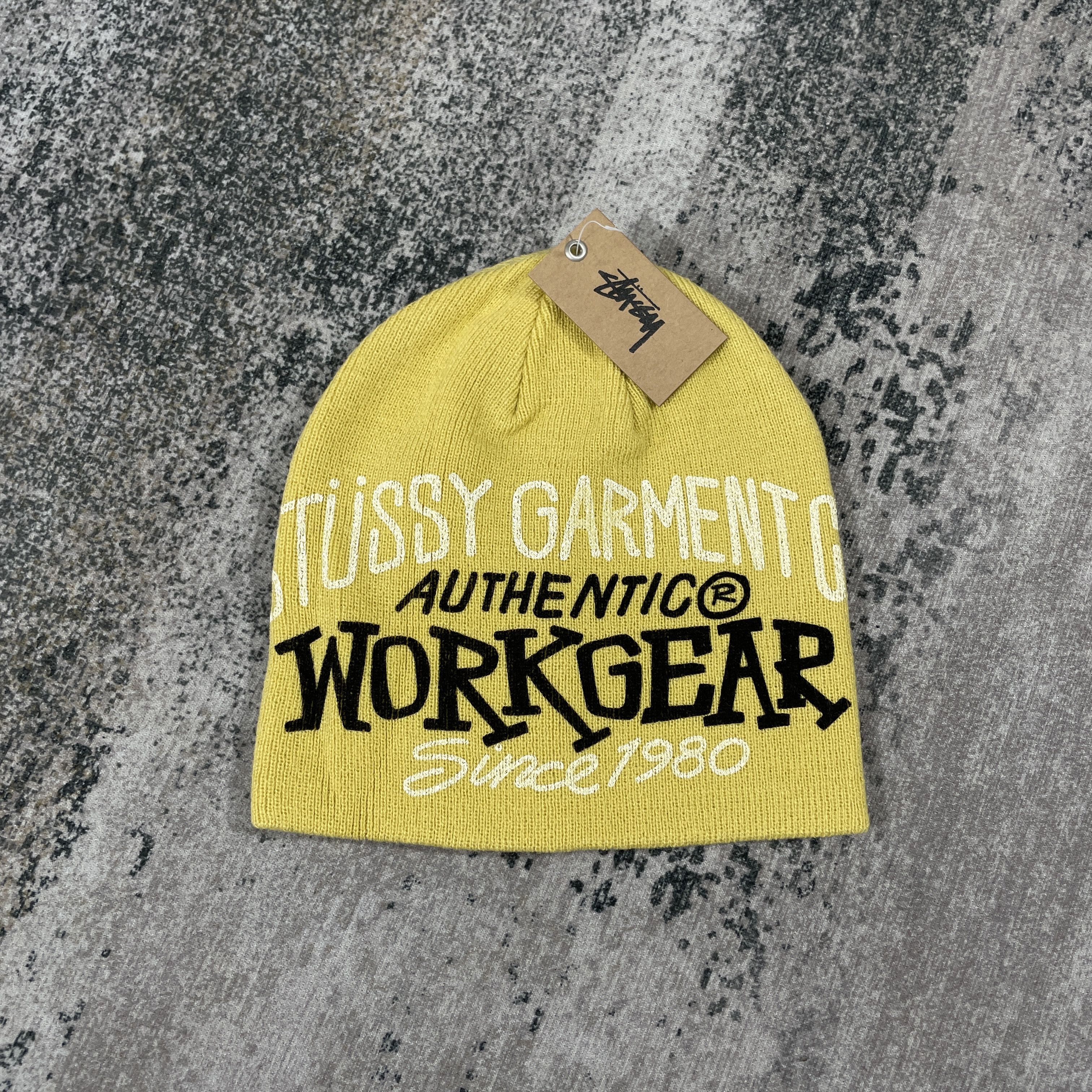 Stussy Stussy Work Gear Skullcap Beanie Mustard Size ONE SIZE - 2 Thumbnail