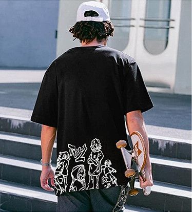 Japanese Brand × Vintage Funny Anime Cartoon Graphic T-Shirt (L) Size US L / EU 52-54 / 3 - 2 Thumbnail