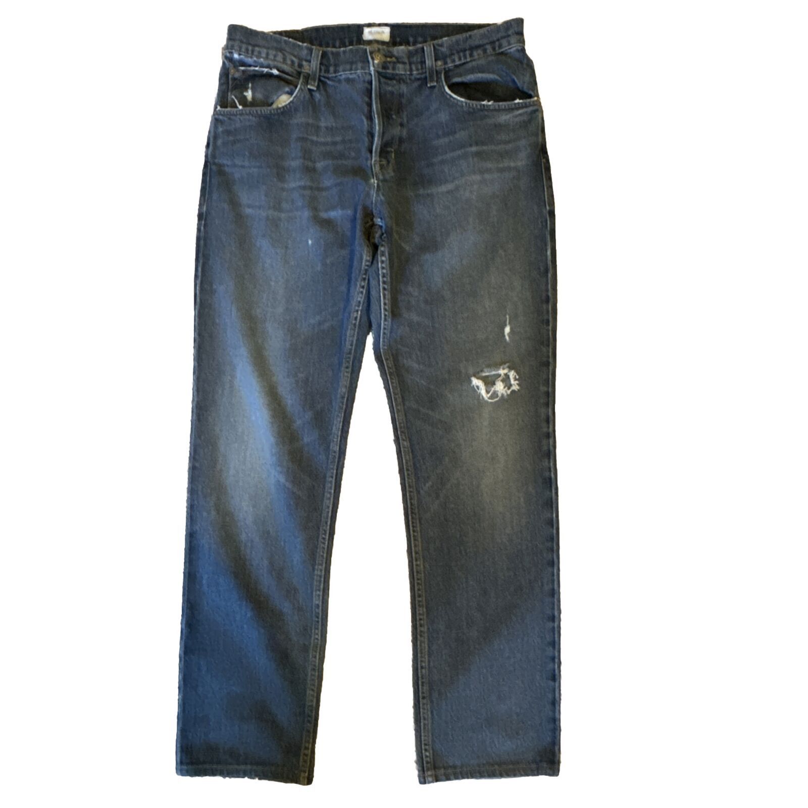 Hudson Hudson Blake Slim Straight Distressed Jeans, 36, Button Fly Size US 36 / EU 52 - 1 Thumbnail