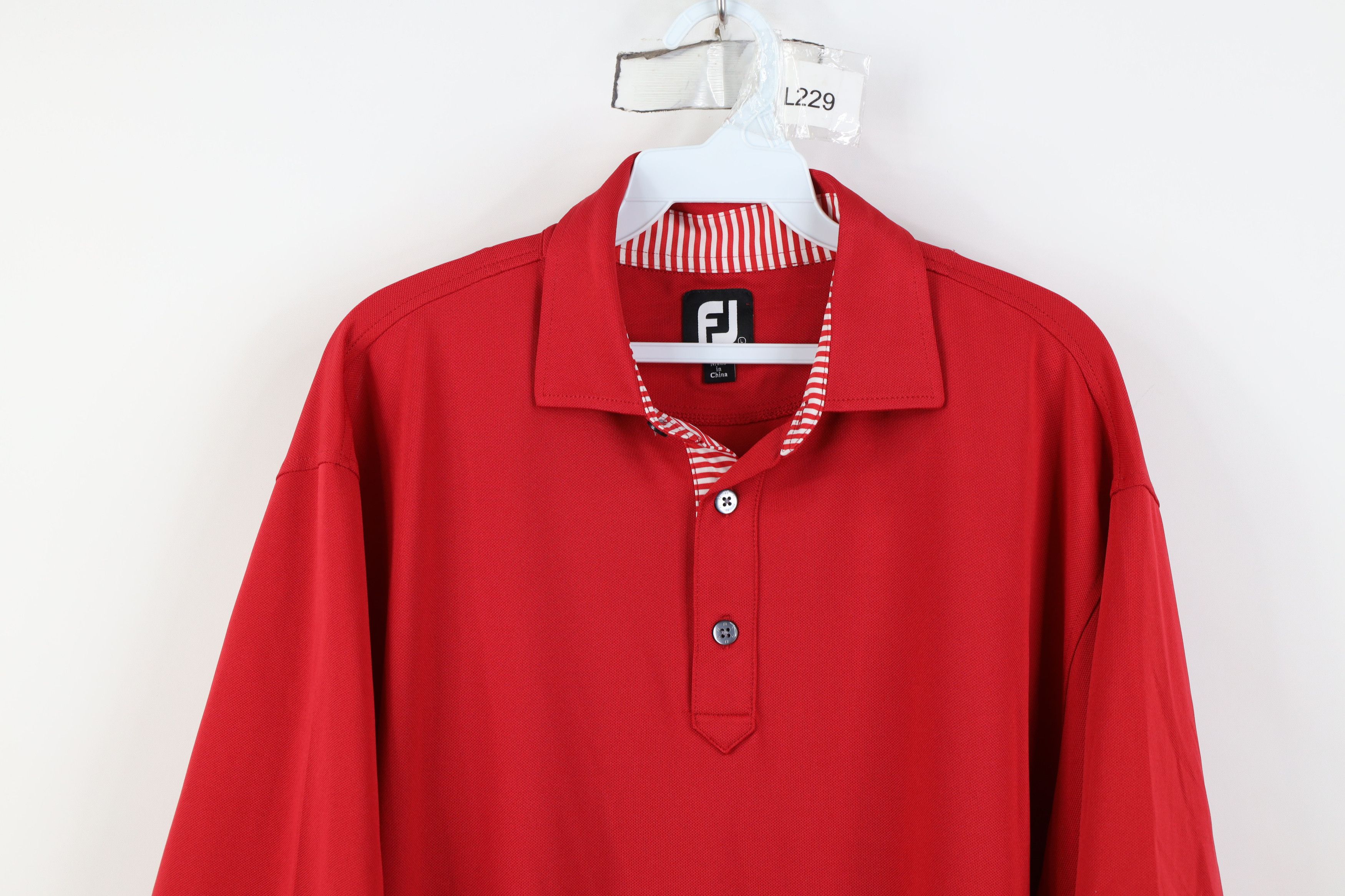 Footjoy FootJoy Embroidered Knit Stretch Collared Golf Polo Shirt Size US L / EU 52-54 / 3 - 2 Thumbnail