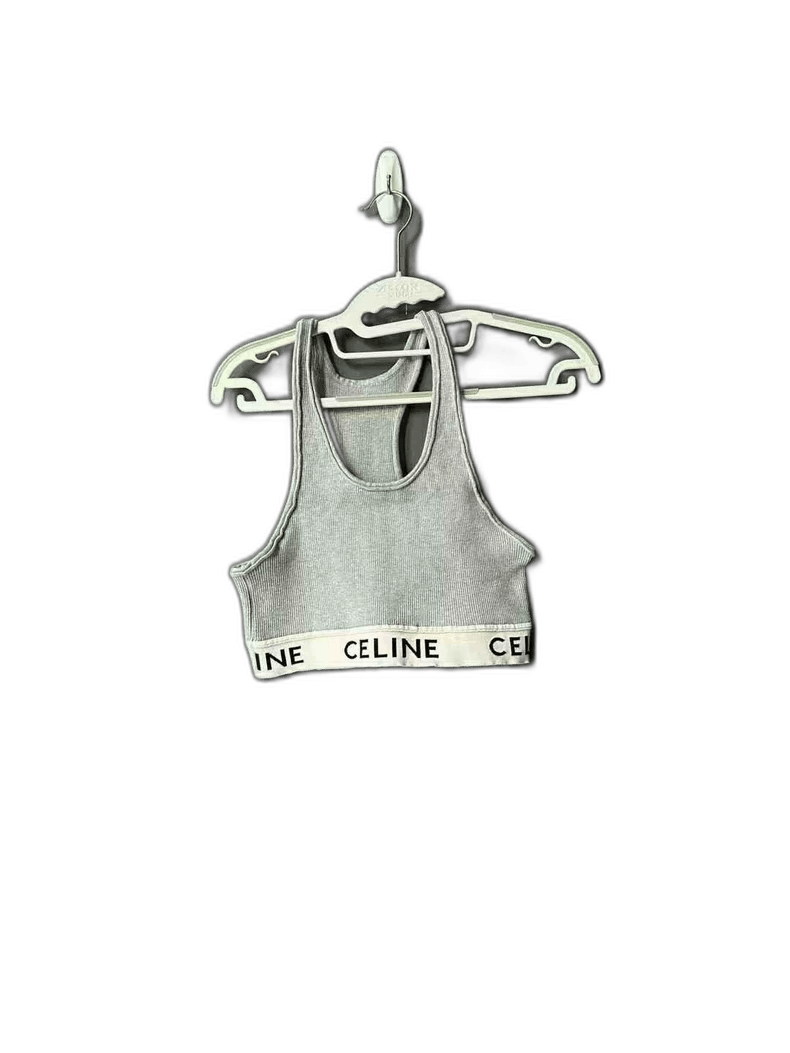 Celine Celine Gray Knitted Tank Top Size US L / EU 52-54 / 3 - 1 Thumbnail