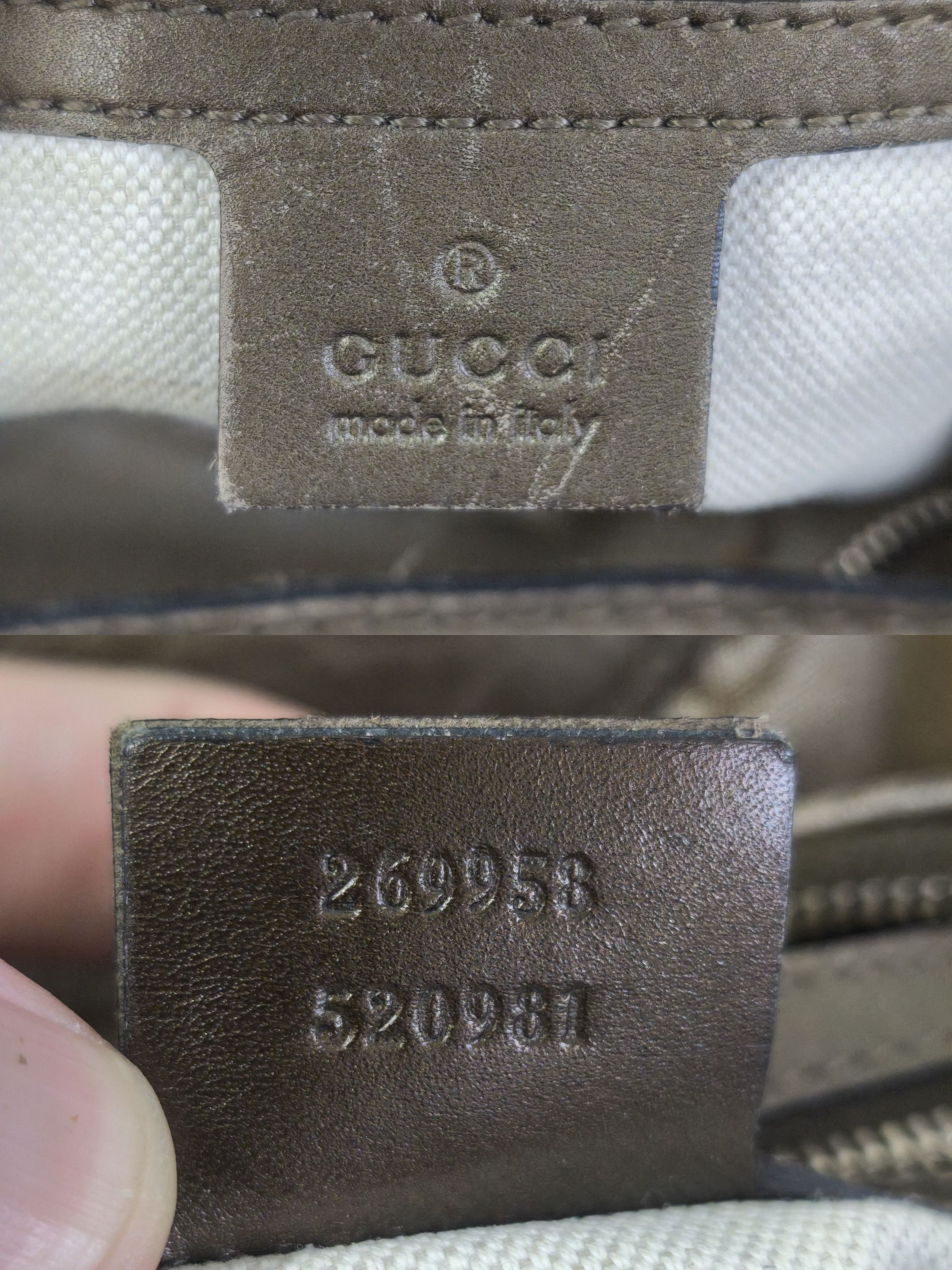 Gucci GUCCI Beige Metallic GG Canvas Heart-Bit Hobo Bag Size ONE SIZE - 16 Thumbnail
