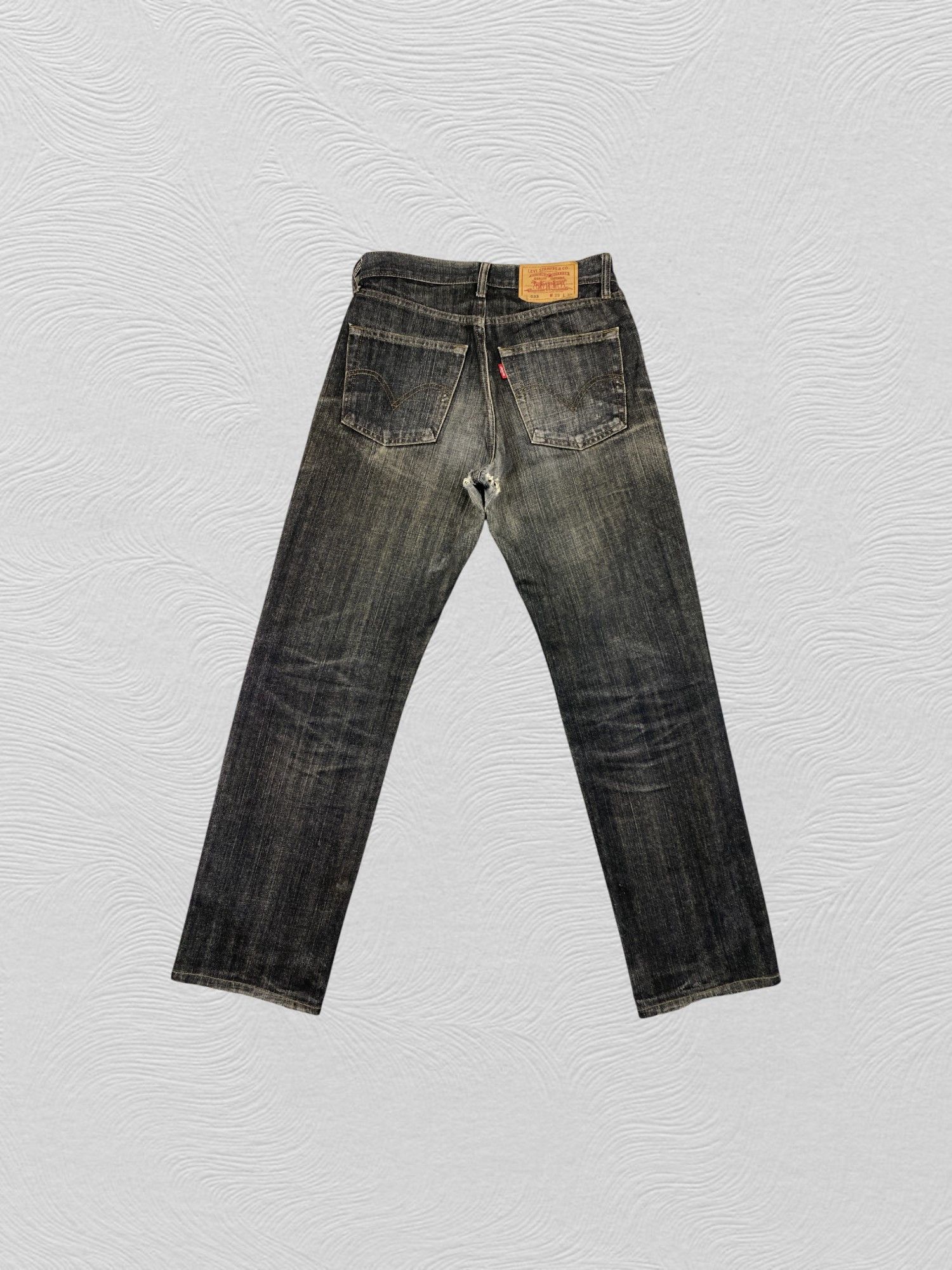 Levi's Black Vintage Levi's 533 Denim 29x29.5 -JN224 Size US 29 - 2 Thumbnail