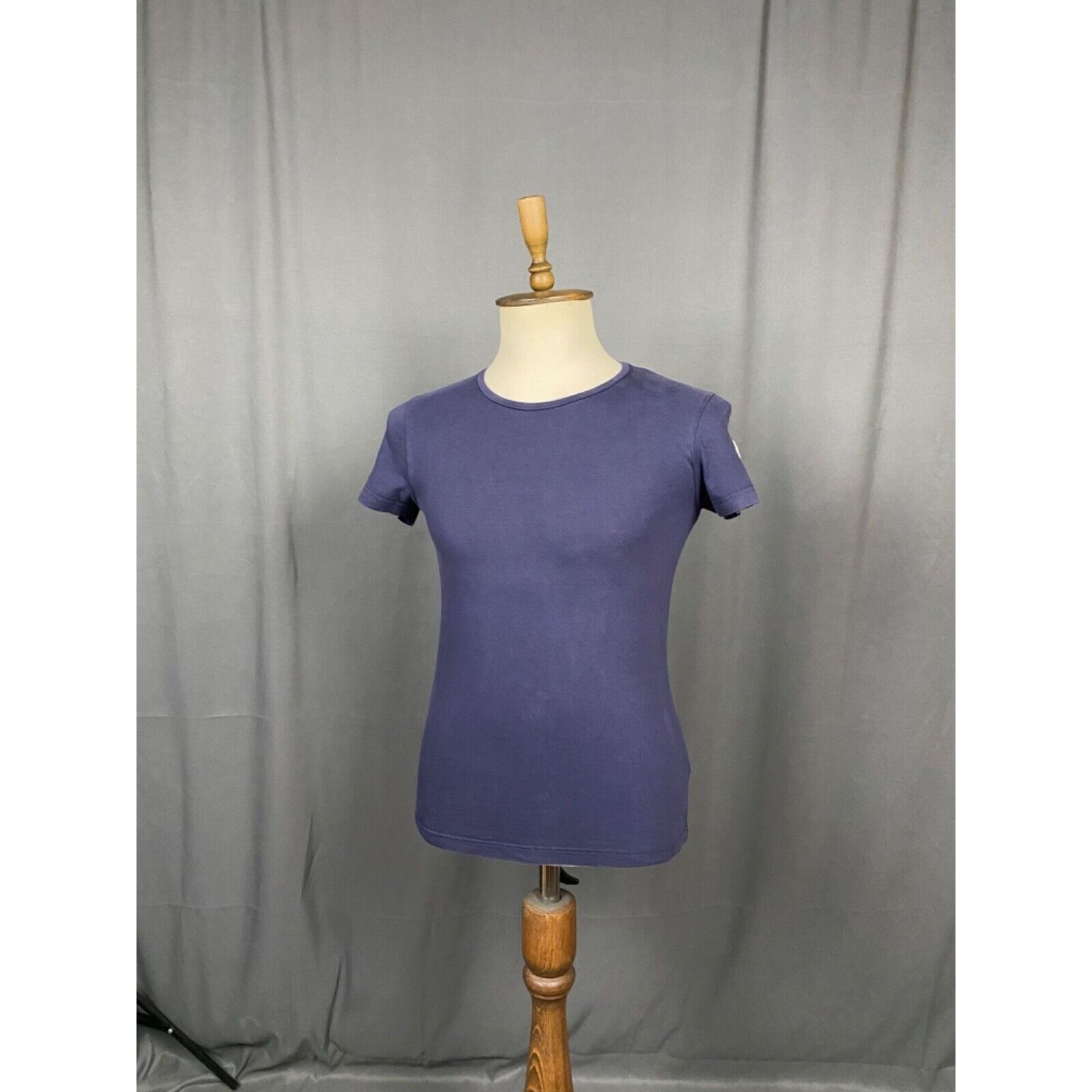 Moncler Moncler Giroccolo Small Logo Men's Blue T-Shirt Size L Size US L / EU 52-54 / 3 - 4 Thumbnail
