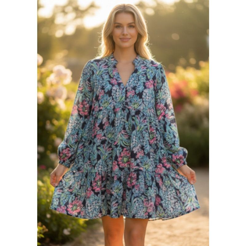 Lilly Pulitzer Lilly Pulitzer Winona Stretch Dress Pineapple Paradise Small Size S / US 4 / IT 40 - 1 Thumbnail