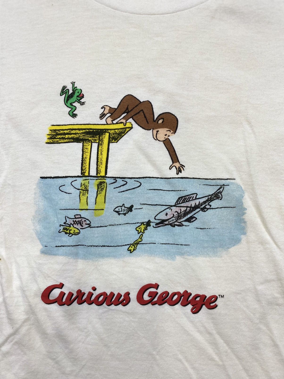 Cartoon Network × Japanese Brand × Vintage Curious George Long sleeve tee fit to M Size US L / EU 52-54 / 3 - 3 Thumbnail
