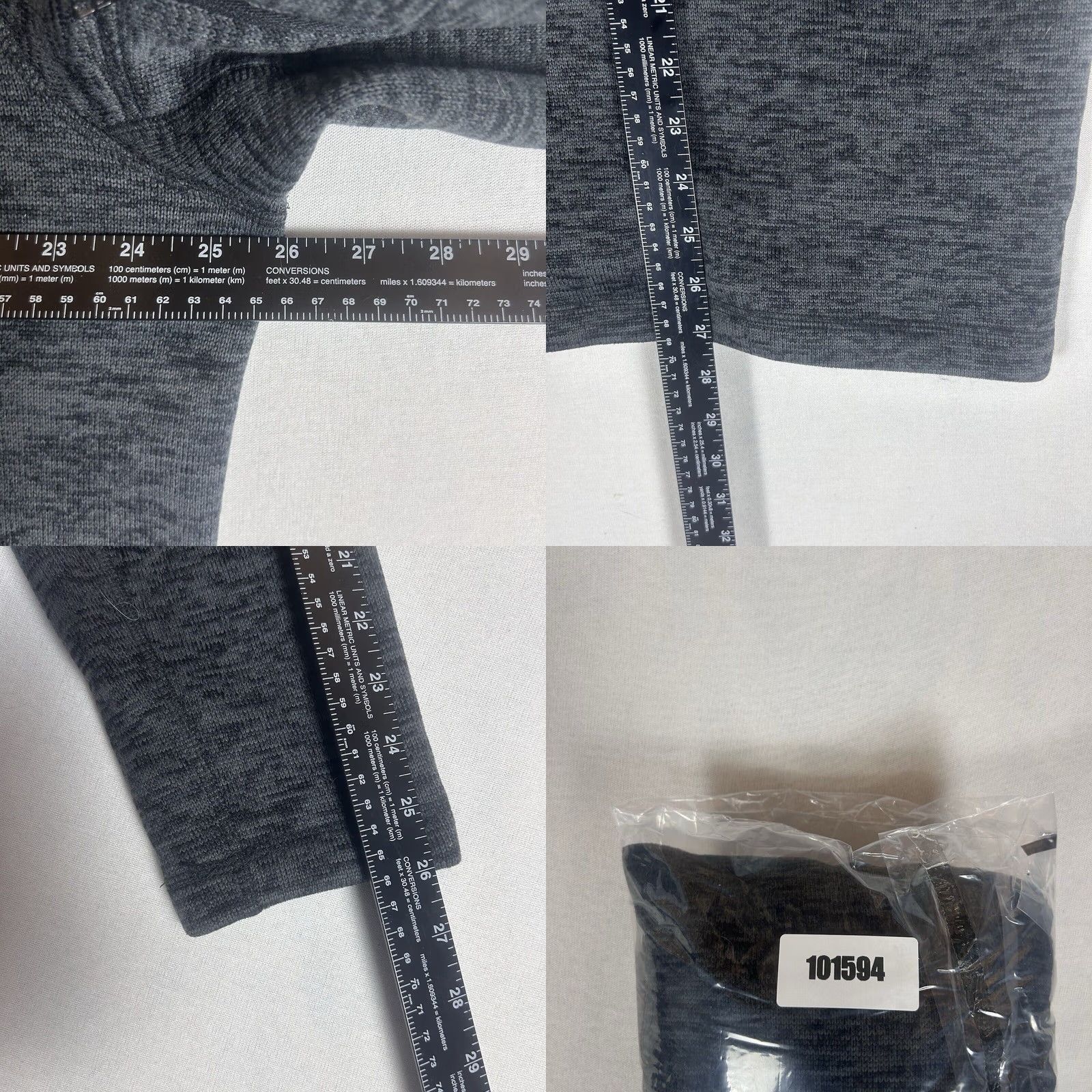 Lands' End Lands' End Mens Fleece 1/4 Zip Pullover XL Gray Long Sleeve Top Regular Fit Size US XL / EU 56 / 4 - 8 Thumbnail