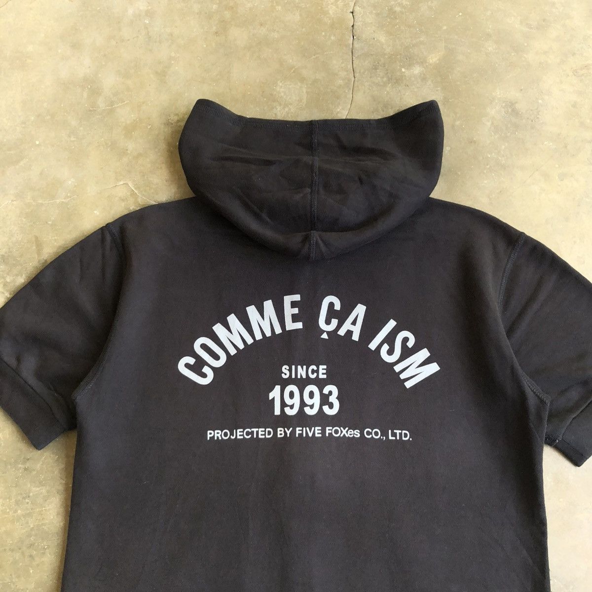 Comme Ca Ism 2000s Comme Ca Ism Short Slevee Ziphoodie Black Punk Style Size US S / EU 44-46 / 1 - 6 Thumbnail