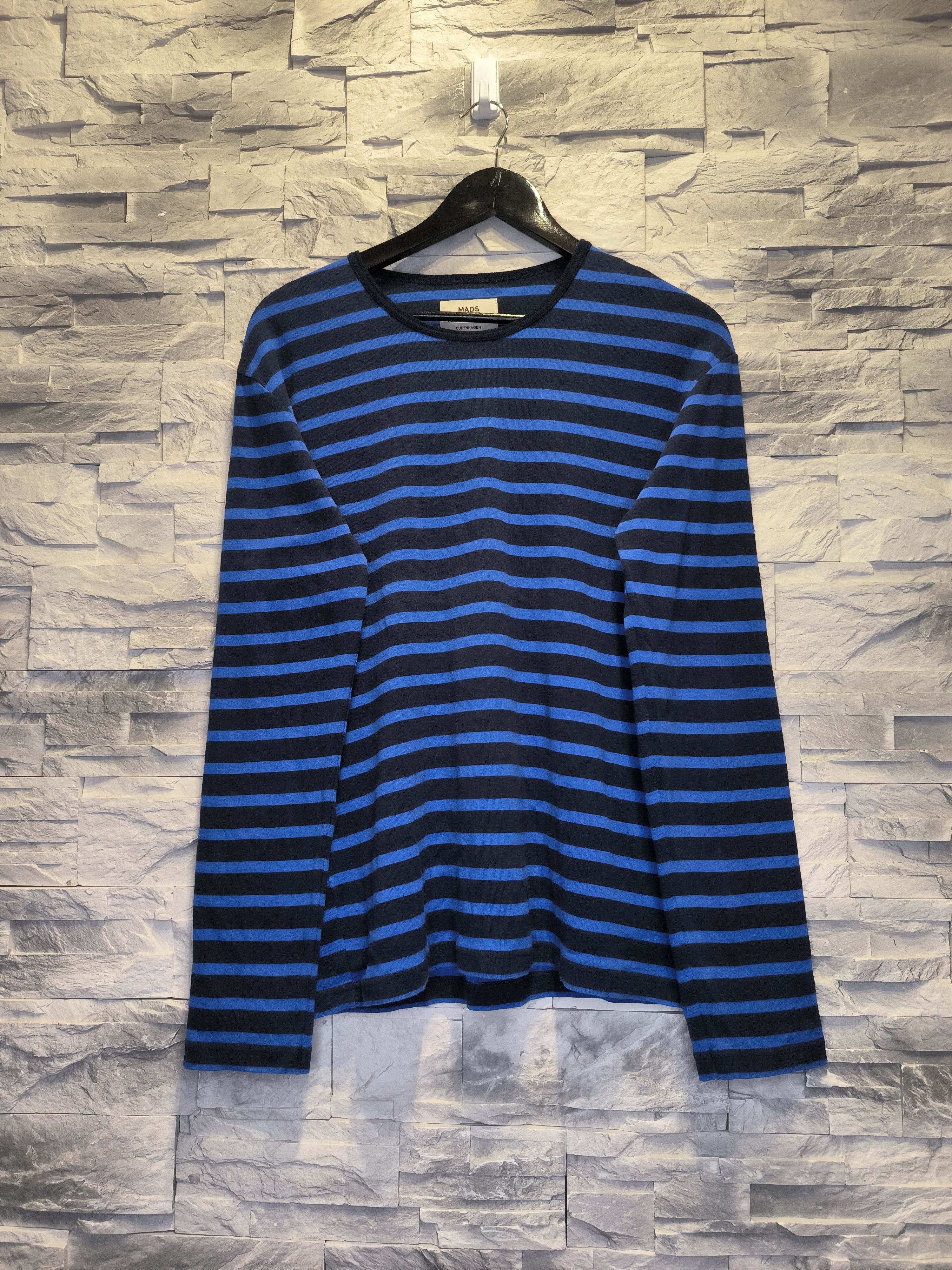 Mads Norgaard Mads Noorgard Striped Long Sleeve Shirt Sweatshirt Size US S / EU 44-46 / 1 - 1 Thumbnail
