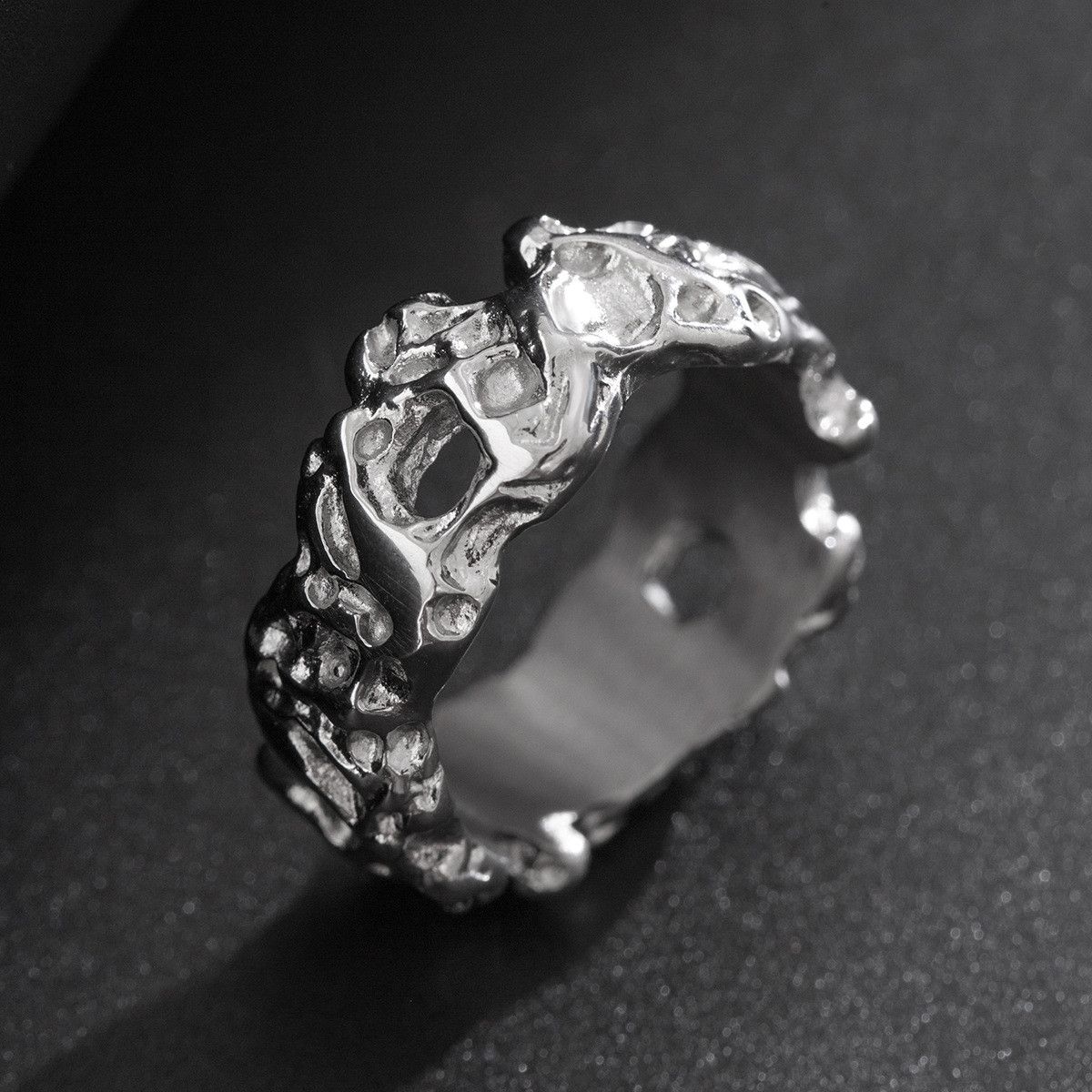 Jewelry Crazy Jewelry Rings Open Size Chrome Ring (Size 7-13) Size ONE SIZE - 3 Thumbnail