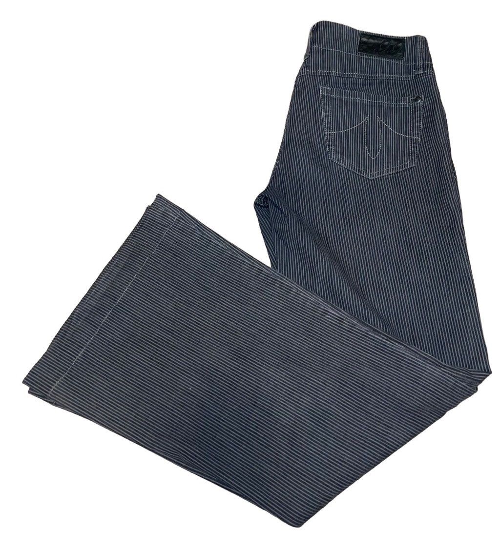 Other Level 99 Wide Leg Trouser Pinstripe Jean Size 29" - 3 Thumbnail