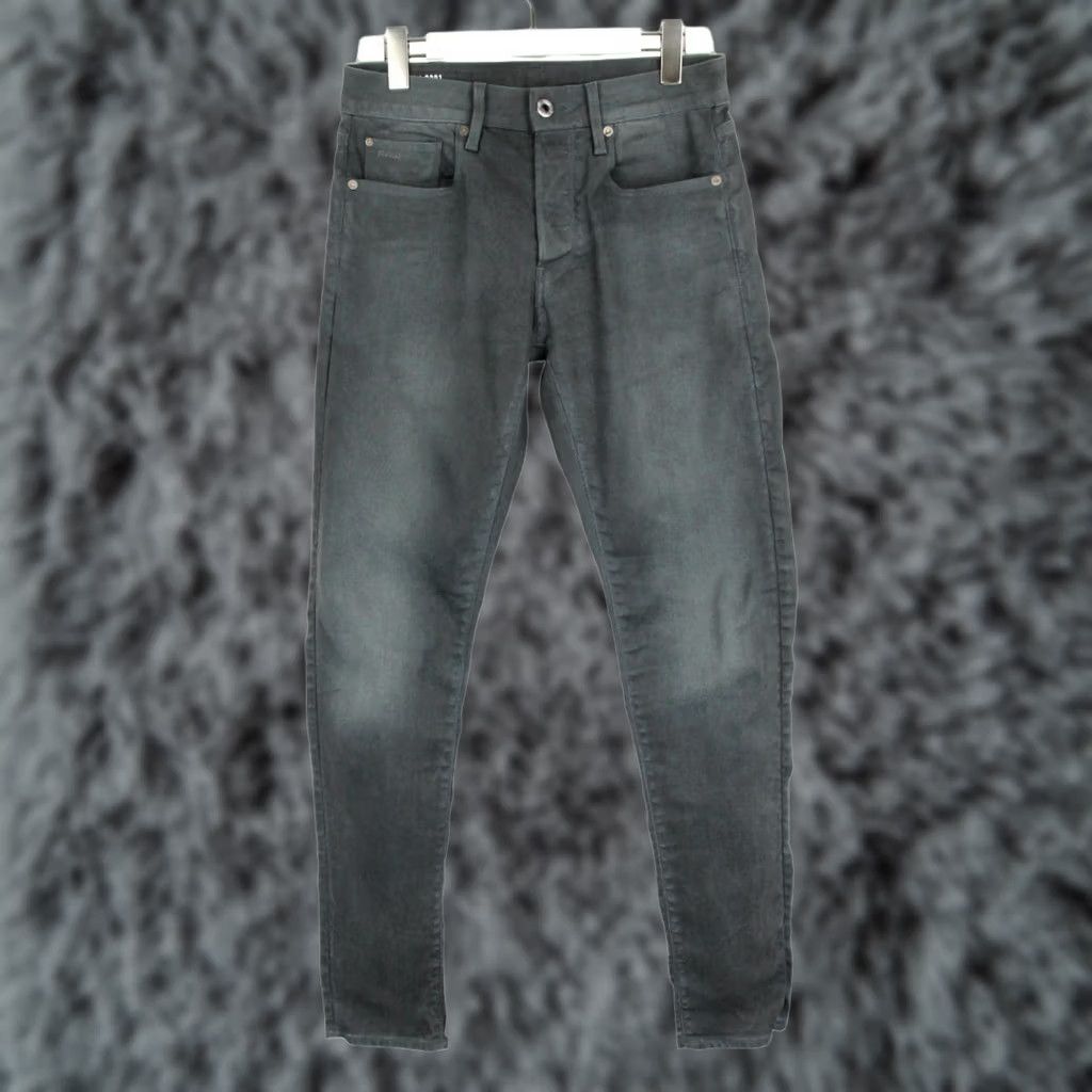 G-Star G-STAR 3301 Slim Jeans Men's Grey Faded Denim Button Fly Stretch W30/L36 Size US 30 / EU 46 - 1 Thumbnail