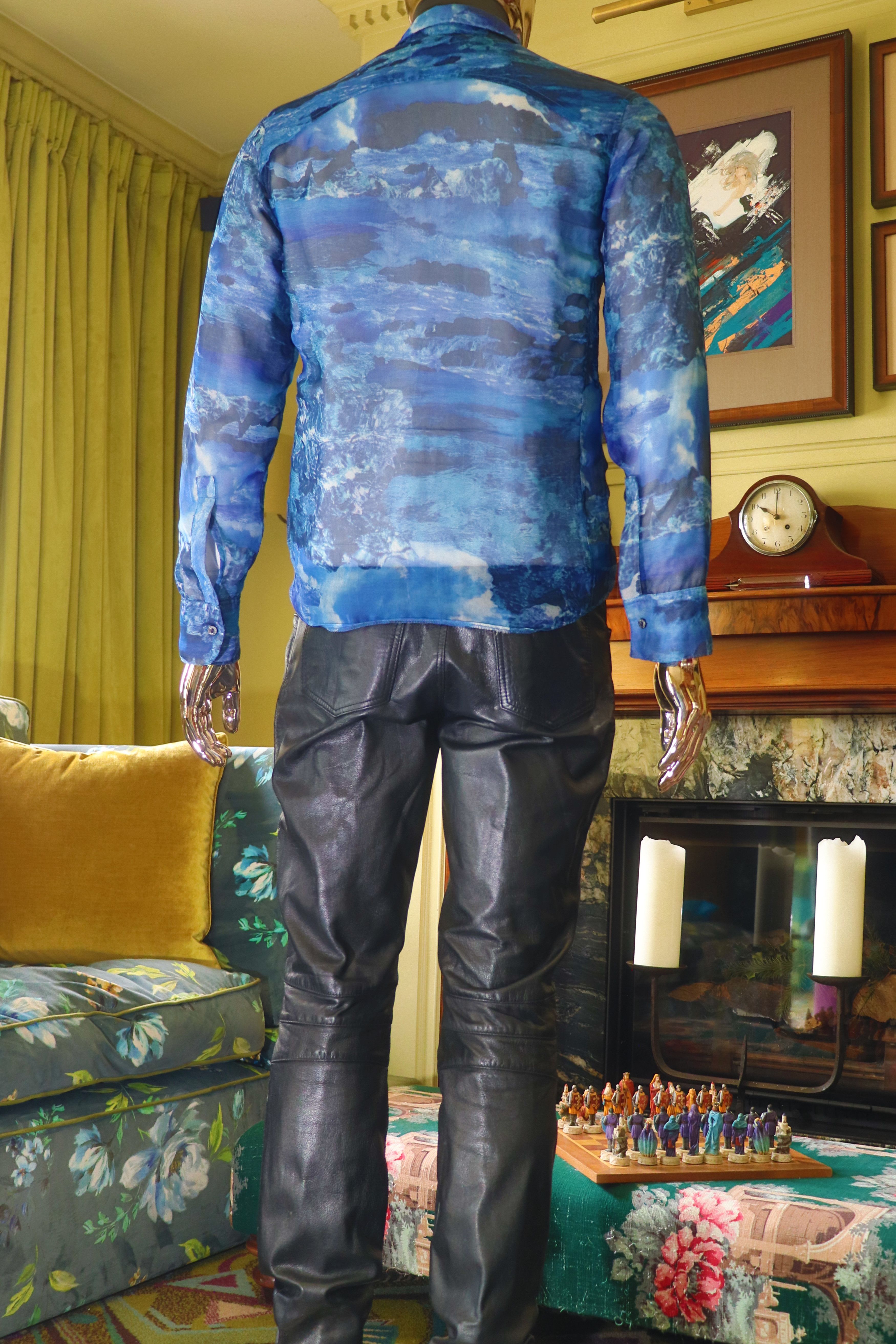 Dexter Wong Dexter Wong See-Thru Ocean Print Shirt Size US M / EU 48-50 / 2 - 3 Thumbnail
