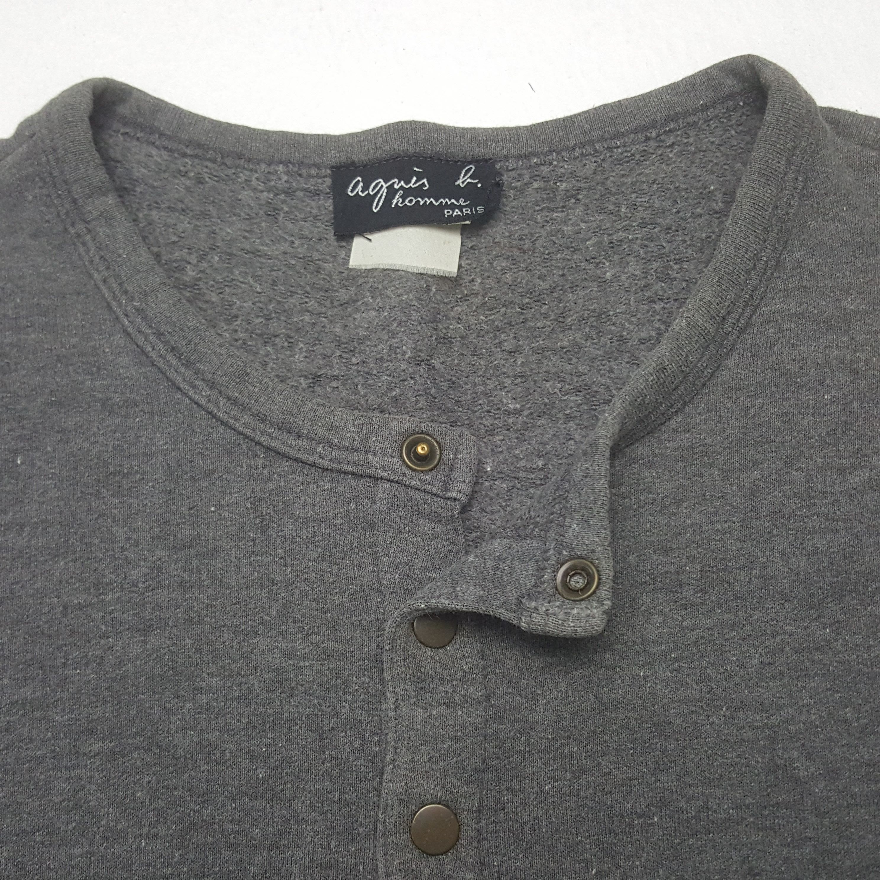 agnes b. Vintage Agnes b. Paris Crop Sweatshirt C304N3 Size L / US 10 / IT 46 - 5 Thumbnail