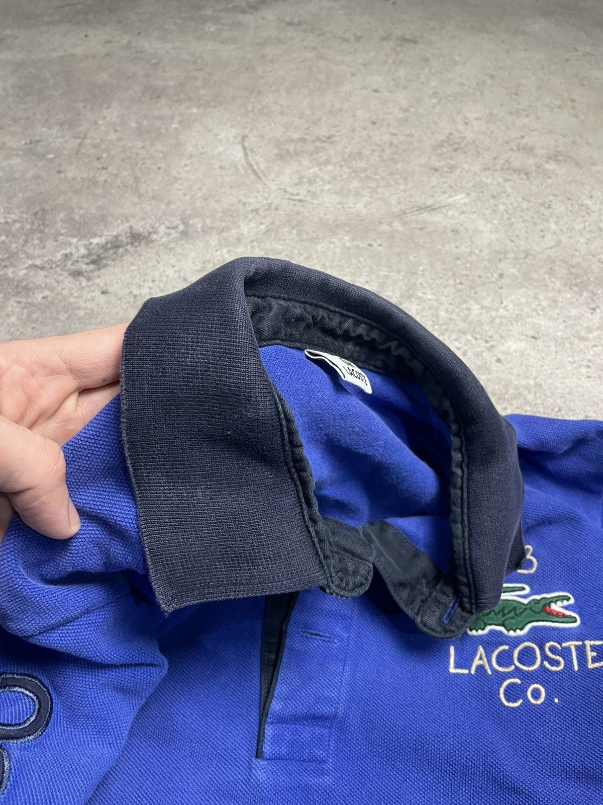 Lacoste Lacoste 33 vintage blue rugby long sleeve polo shirt Size US M / EU 48-50 / 2 - 6 Thumbnail