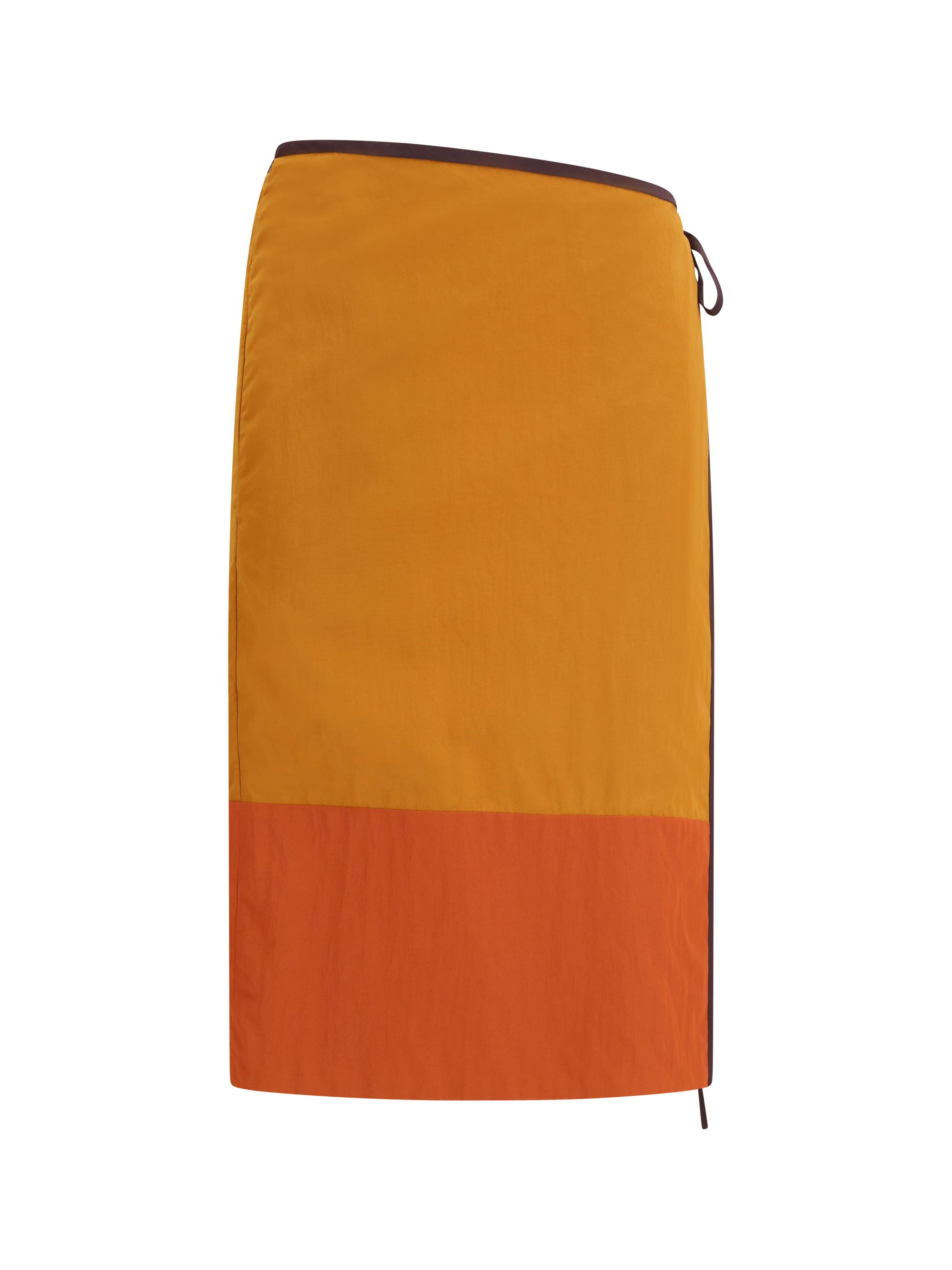 Saint Laurent Paris Tie-detail colour-block Skirt Size 28" / US 6 / IT 42 - 1 Thumbnail
