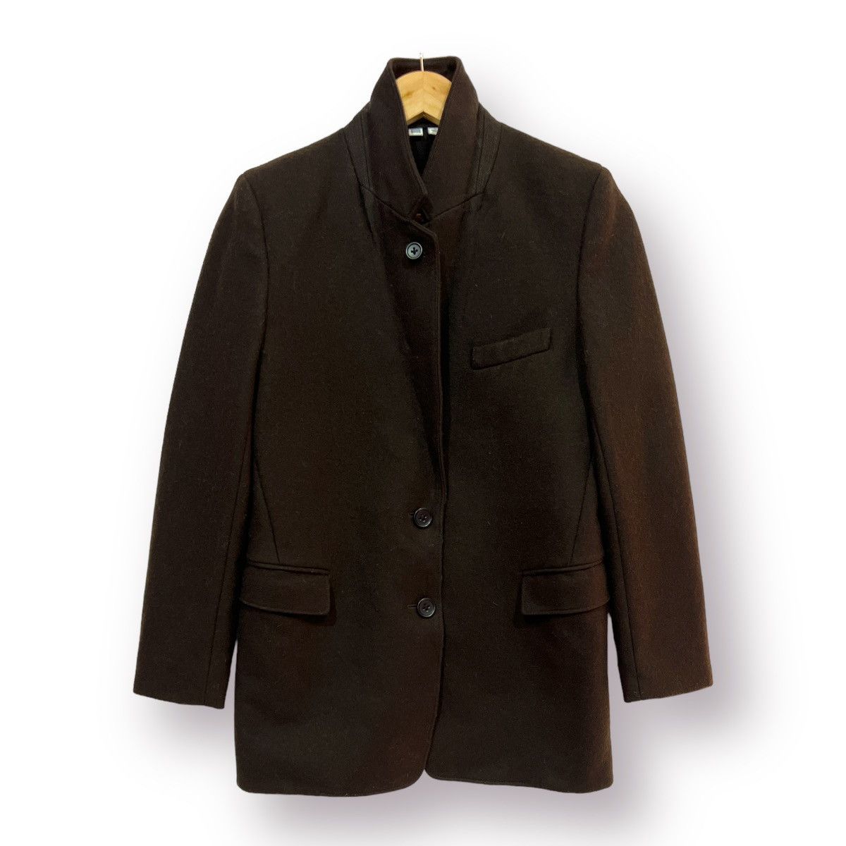 Christophe Lemaire Uniqlo japanese comme des garcons style wool jacket Size S / US 4 / IT 40 - 9 Thumbnail