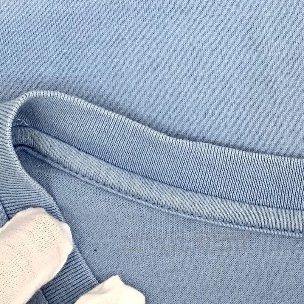 Celine CELINE Blue logo lettering foil cotton round neck short sl Size US S / EU 44-46 / 1 - 7 Thumbnail