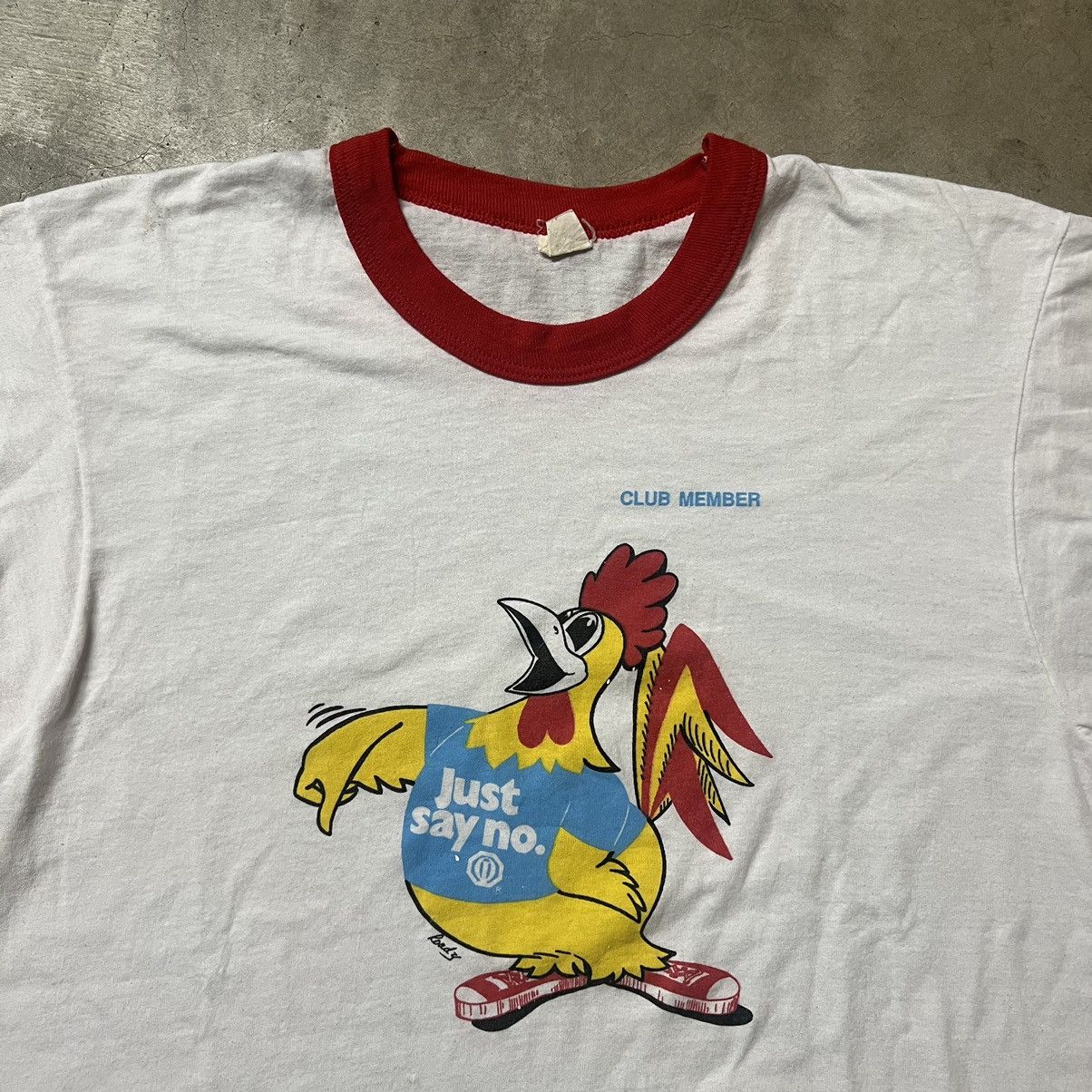 D.A.R.E × Vintage Vintage 80’s D.A.R.E “Just Say No” 🇺🇸 Ringer T-Shirt Size US L / EU 52-54 / 3 - 3 Thumbnail