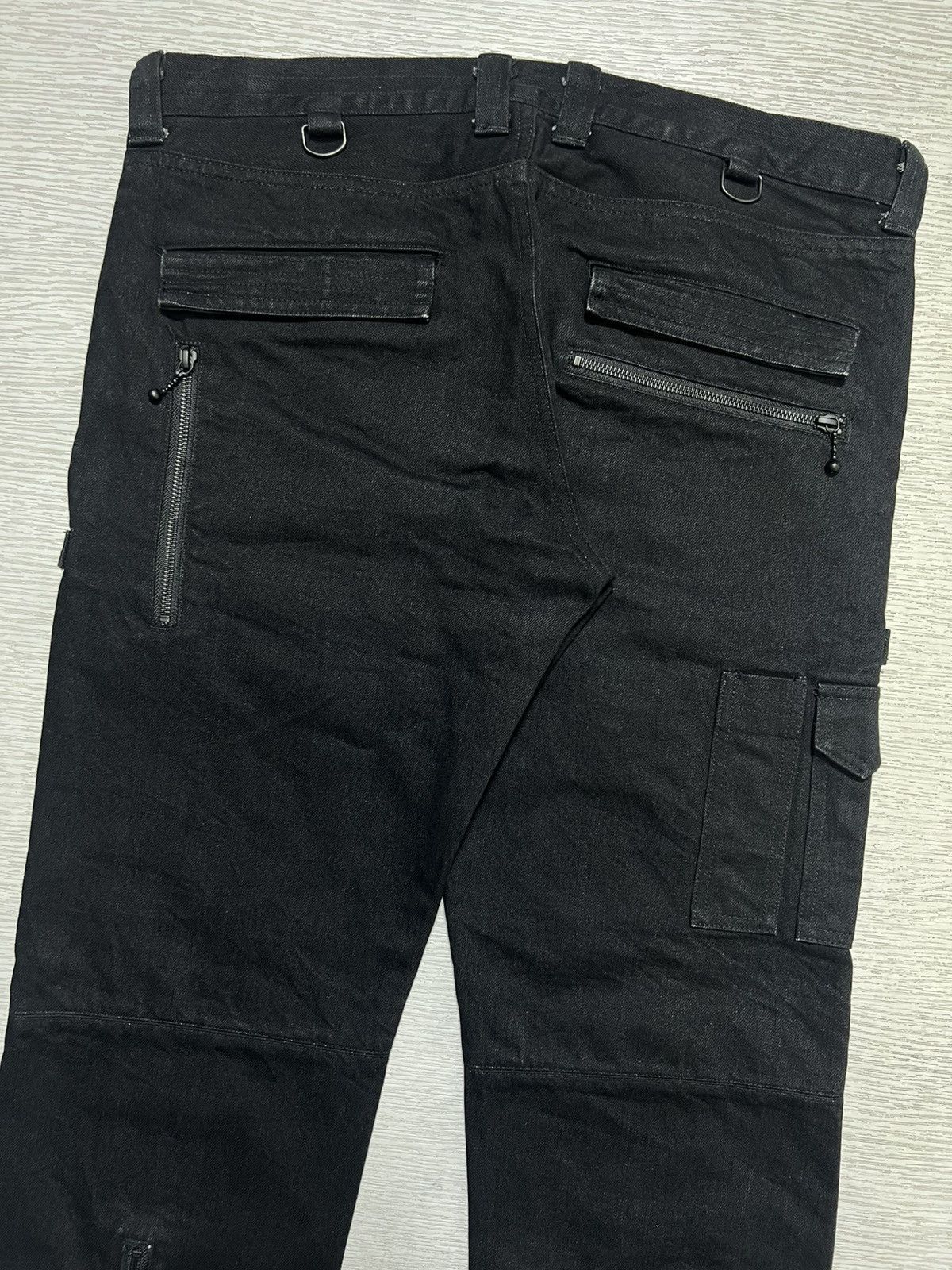 Blackmeans Blackmeans - Moto Denim Cargo Pants Size US 36 / EU 52 - 8 Thumbnail