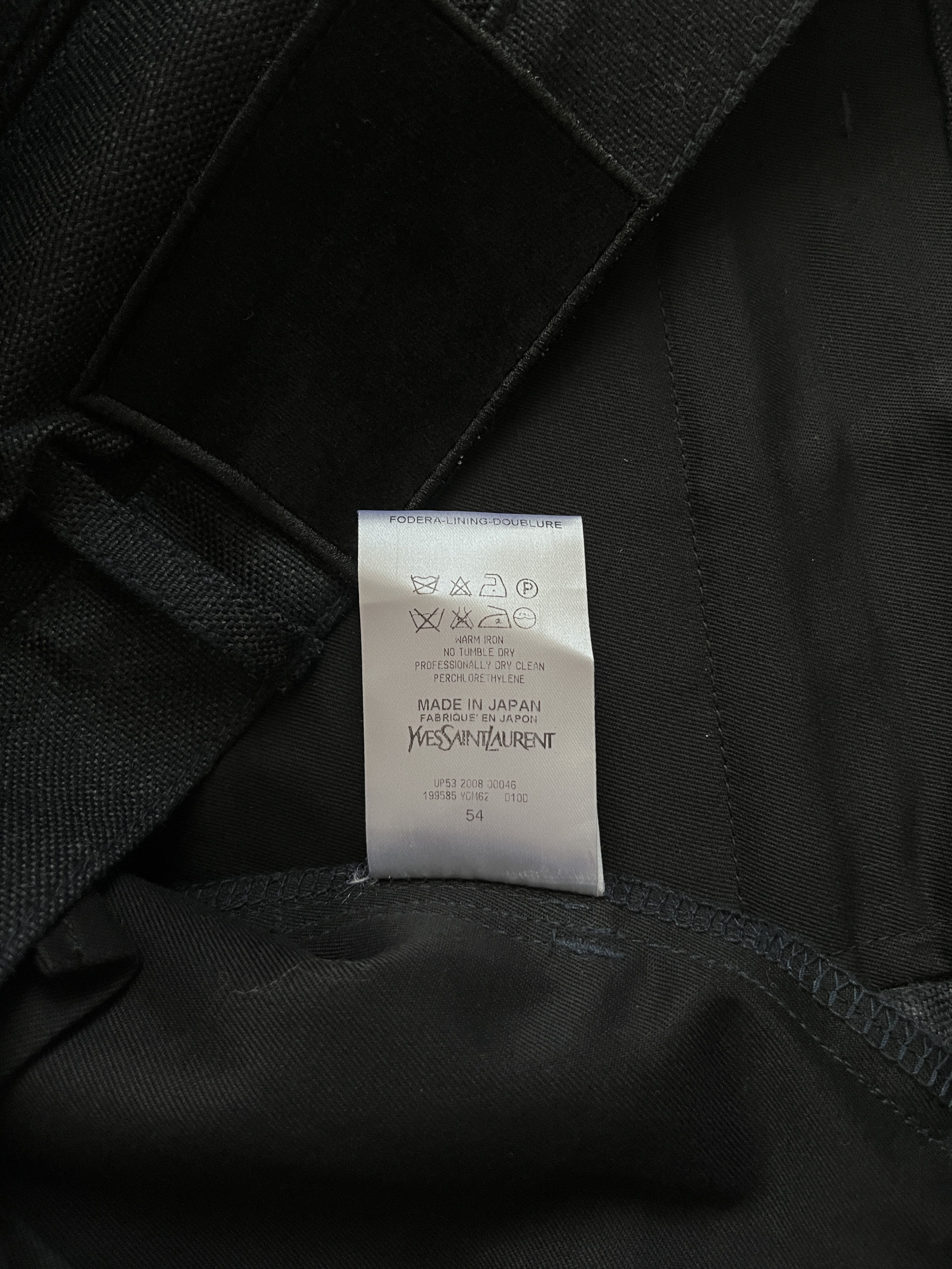 Yves Saint Laurent ⚡️QUICK SALE⚡️2008 Yves Saint Laurent Navy Pants Trousers Size US 38 / EU 54 - 5 Thumbnail