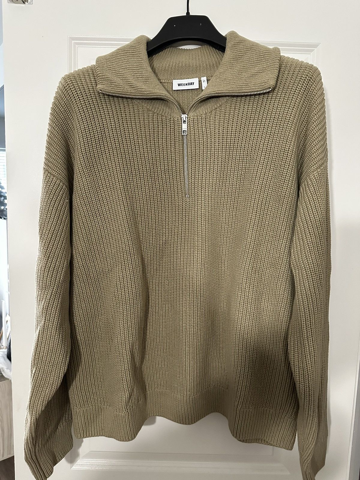 Weekday Weekday Harry Knitted Half Zip Sweater Size US L / EU 52-54 / 3 - 1 Thumbnail