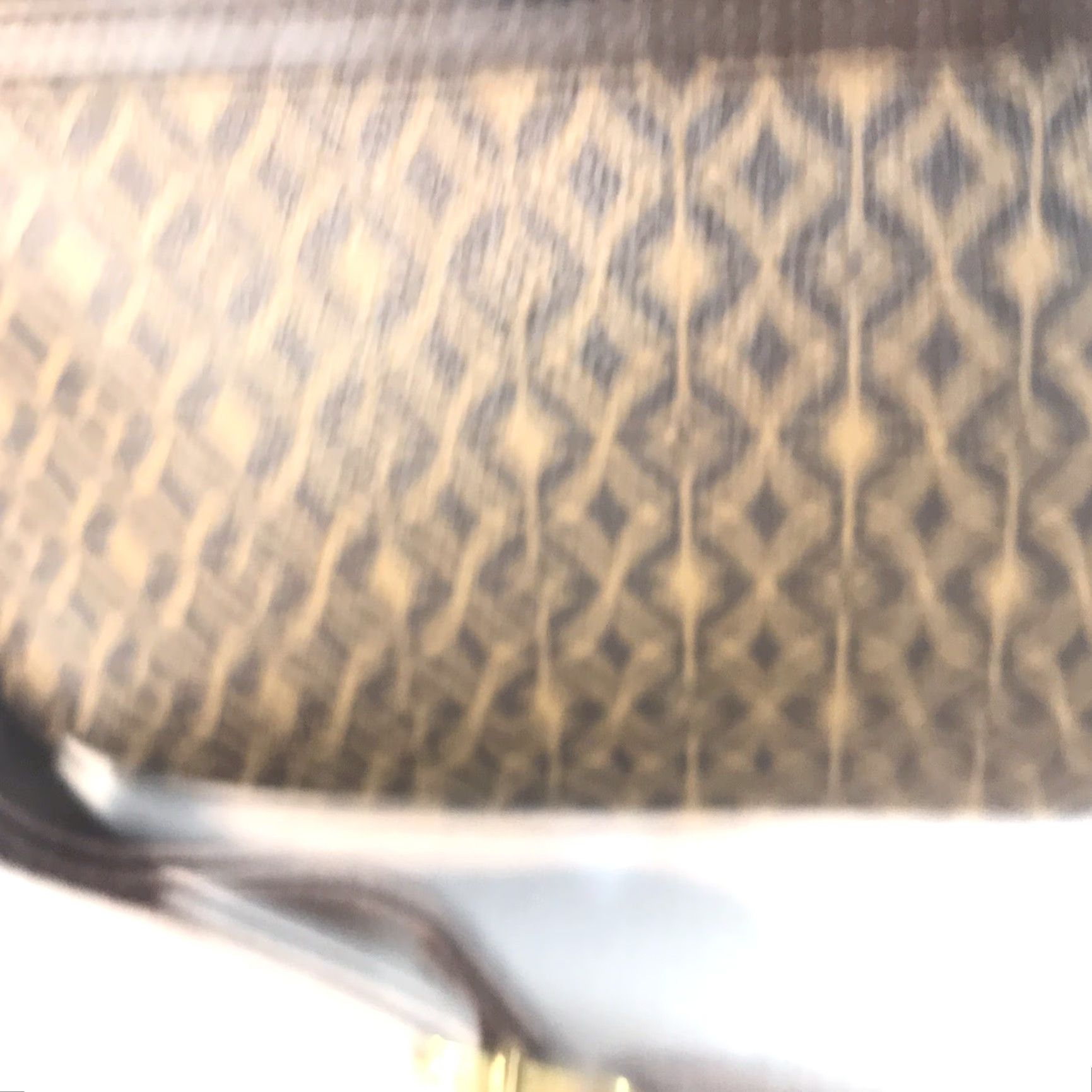 Fossil Fossil Brown & Gold Faux Leather Medium Crossbody Bag - Adjustable Strap, Geometric Pattern, Casual/Business, Womens Size ONE SIZE - 2 Thumbnail