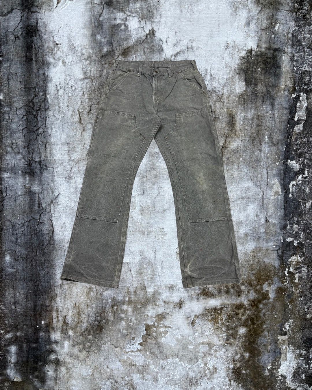 Carhartt Grey Carhartt Double Knee Pants - EB136 Size US 32 / EU 48 - 3 Thumbnail