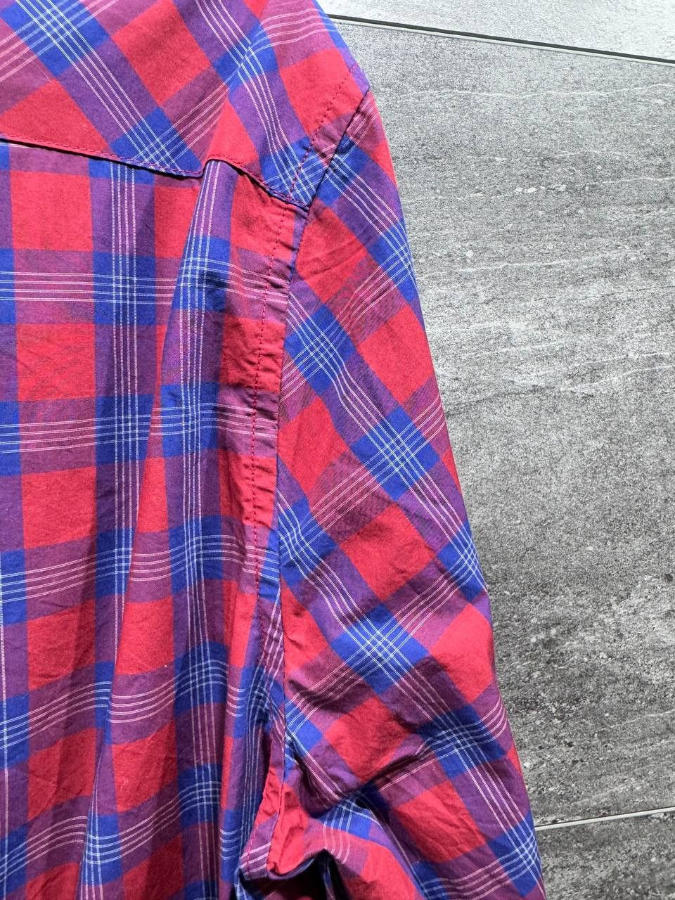 Other Shirt Red Blue checkered FRED PERRY Size US L / EU 52-54 / 3 - 13 Thumbnail