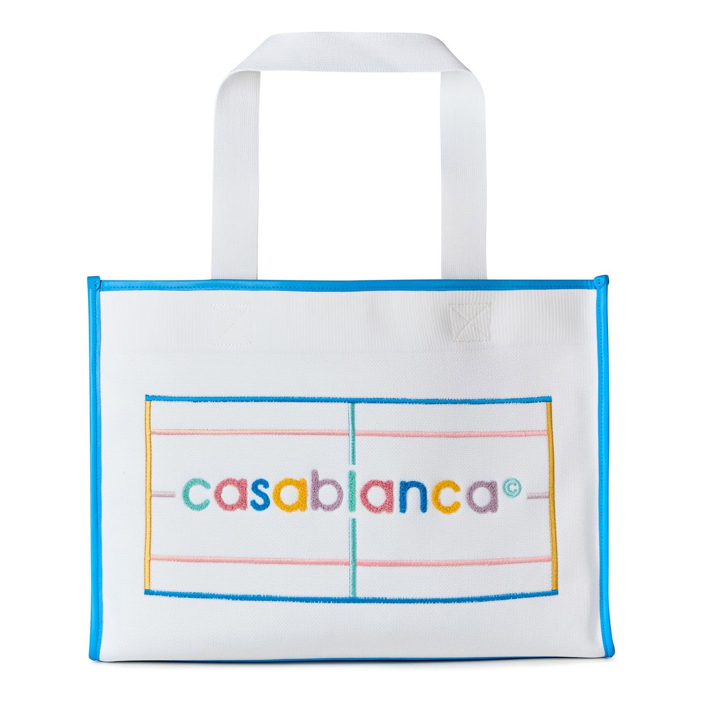 Casablanca Size: OS / Embroidered Knit Shopper Bag in Multicolor Size ONE SIZE - 1 Thumbnail