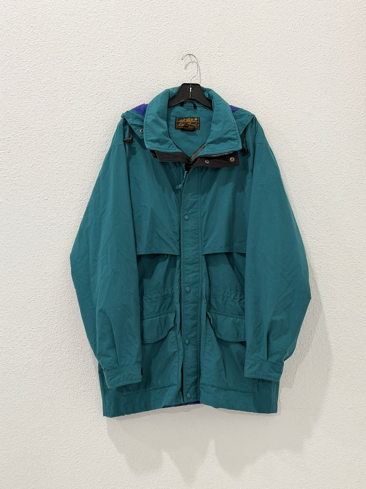 Eddie Bauer Vintage 90s Eddie Bauer Goretex Parka Teal Jacket Large Tall Size US L / EU 52-54 / 3 - 1 Thumbnail