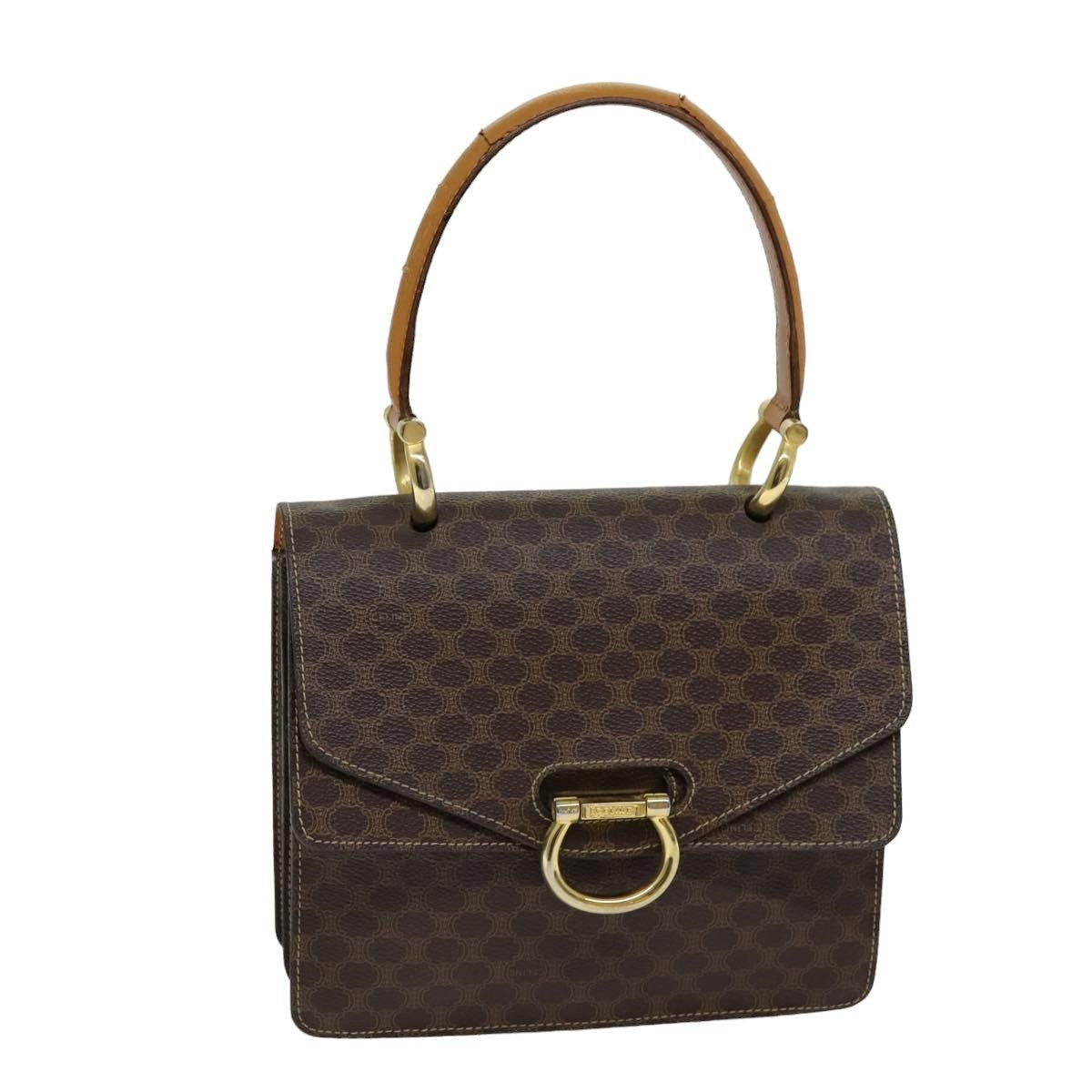 Celine CELINE Macadam Canvas Hand Bag Pvc Brown Size ONE SIZE - 1 Thumbnail