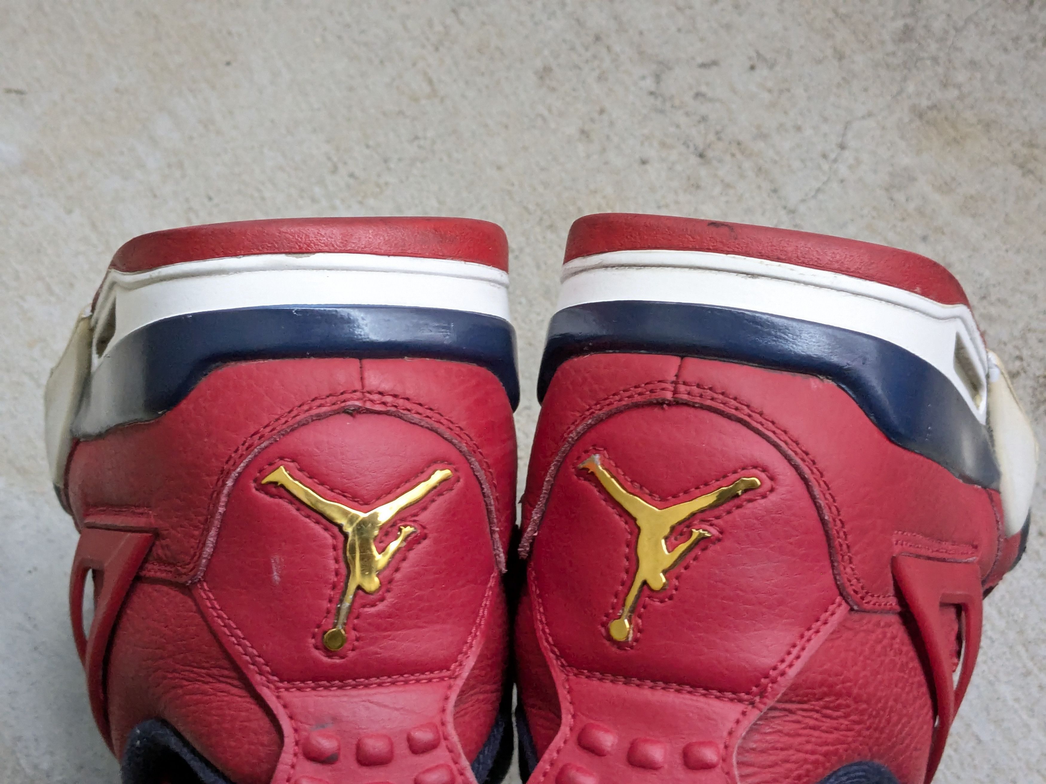 Jordan Brand Nike Air Jordan IV 4 Retro FIBA Size 6 Red 408452-617 Size US 11 / EU 44 - 14 Thumbnail