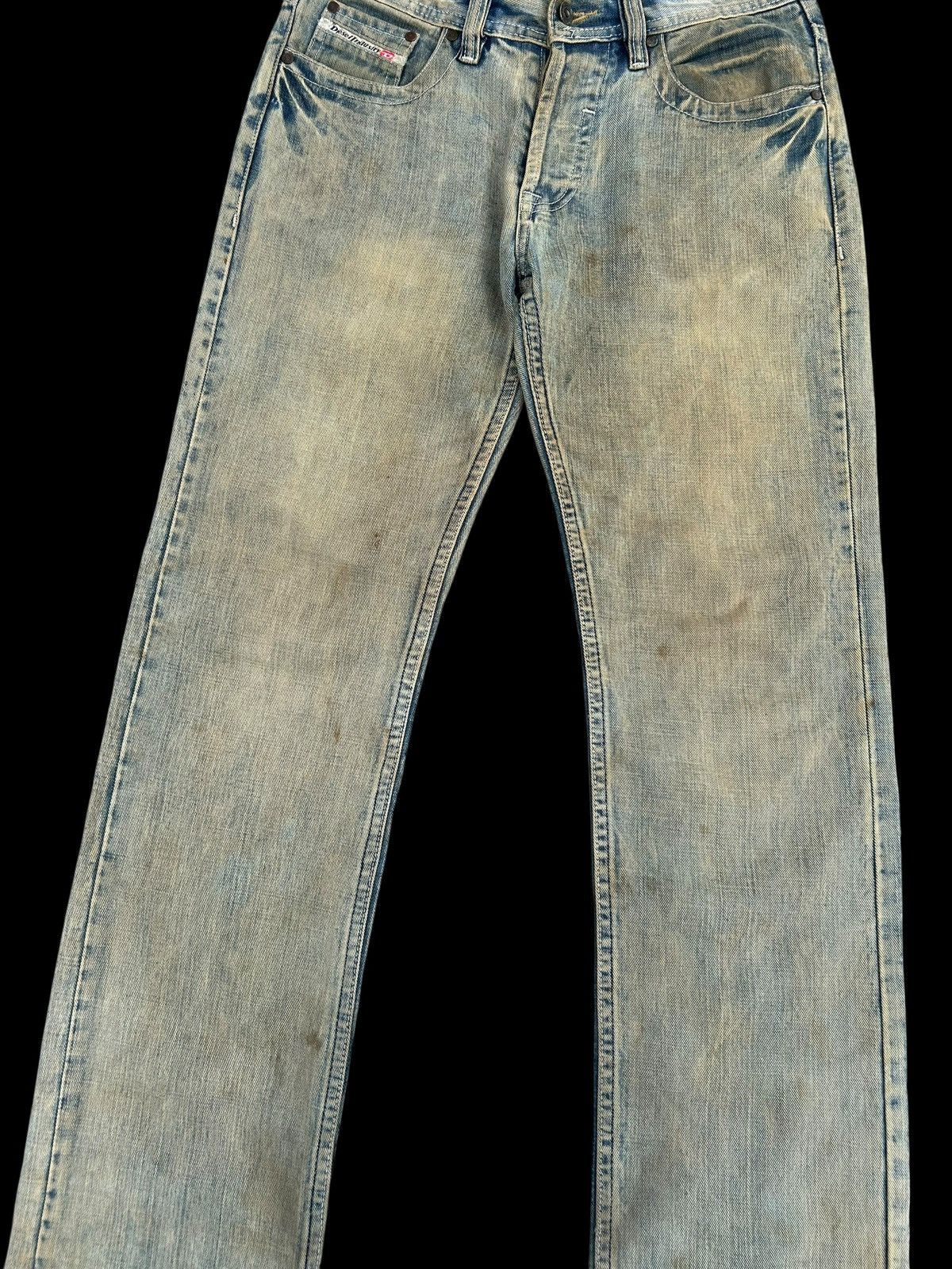 Kapital Vintage Diesel Big Logo Distressed Dirty Denim jeans Size US 32 / EU 48 - 8 Thumbnail