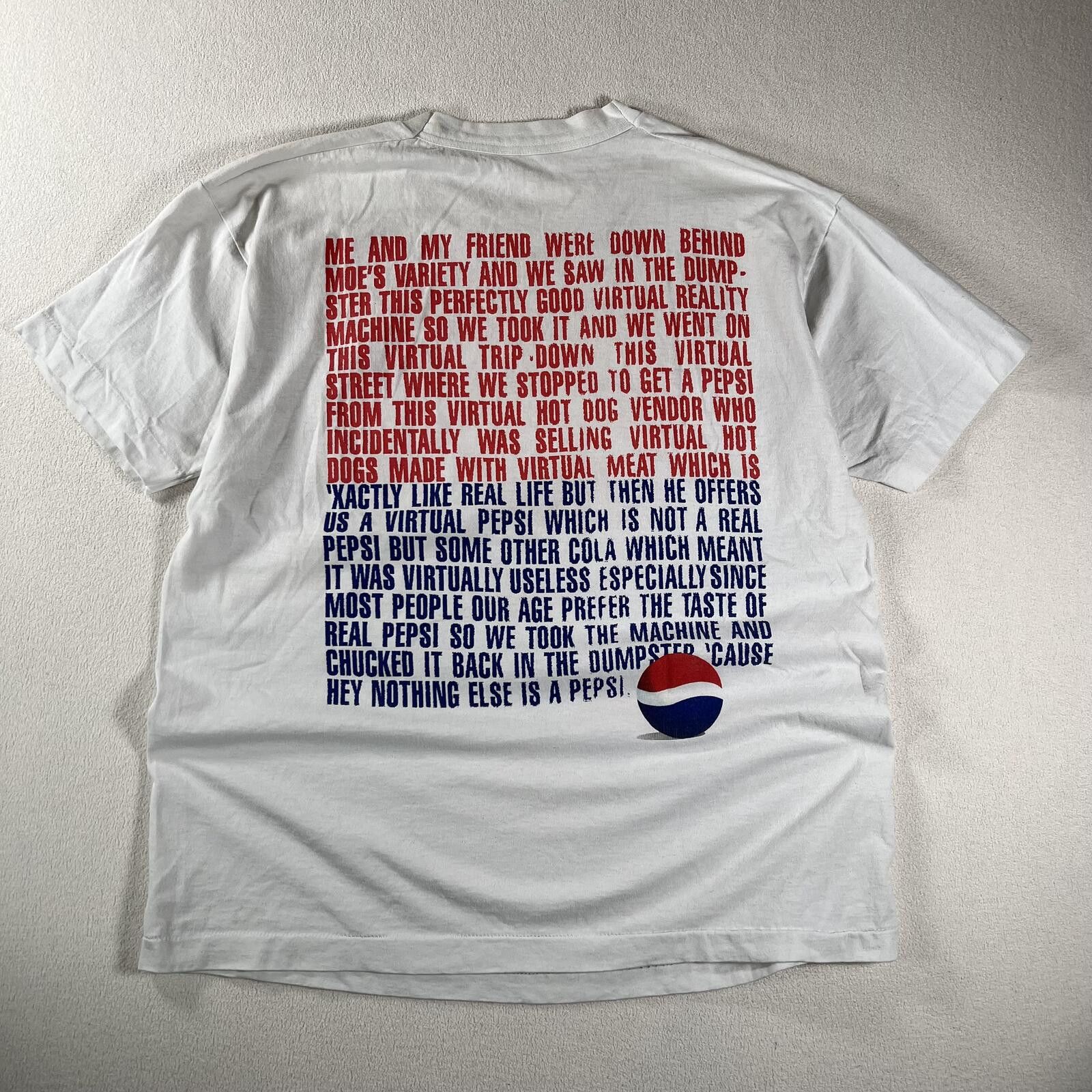Pepsi Vintage 90s Pepsi Comedy Promo T shirt Size US XL / EU 56 / 4 - 6 Thumbnail