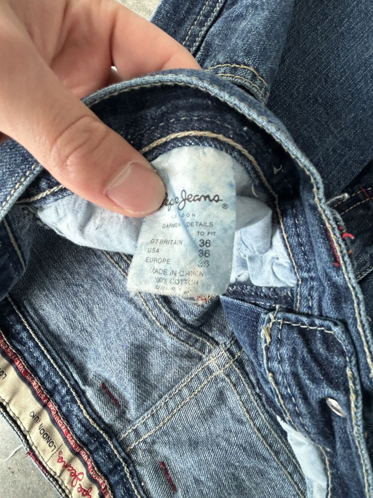 Pepe Jeans Vintage Y2K Pepe Jeans Double Knee Jeans Baggy Fit Size US 36 / EU 52 - 5 Thumbnail