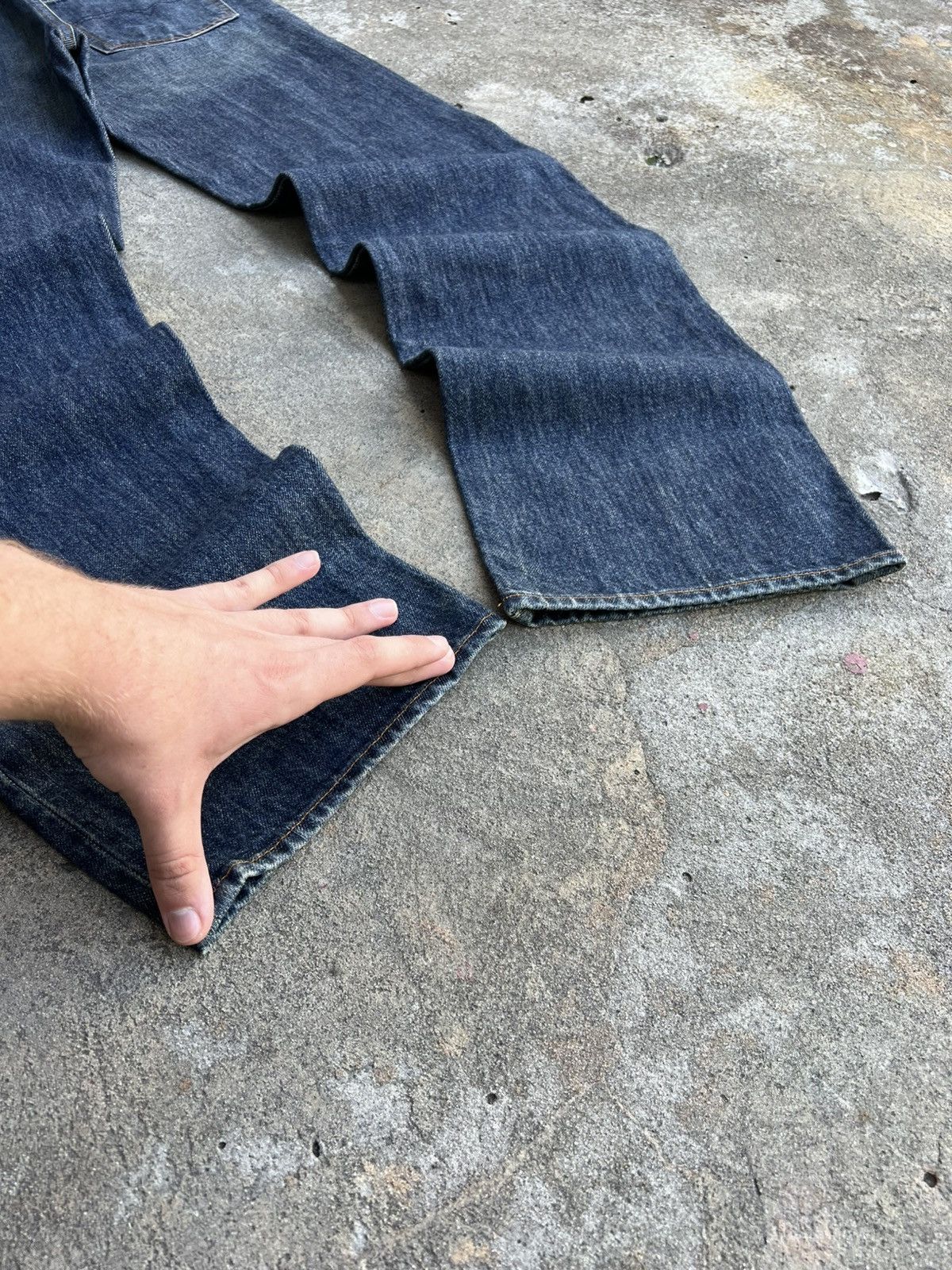 Diesel Crazy Vintage Diesel Japan Denim Jeans Wide Leg Hysteric Size US 30 / EU 46 - 8 Thumbnail