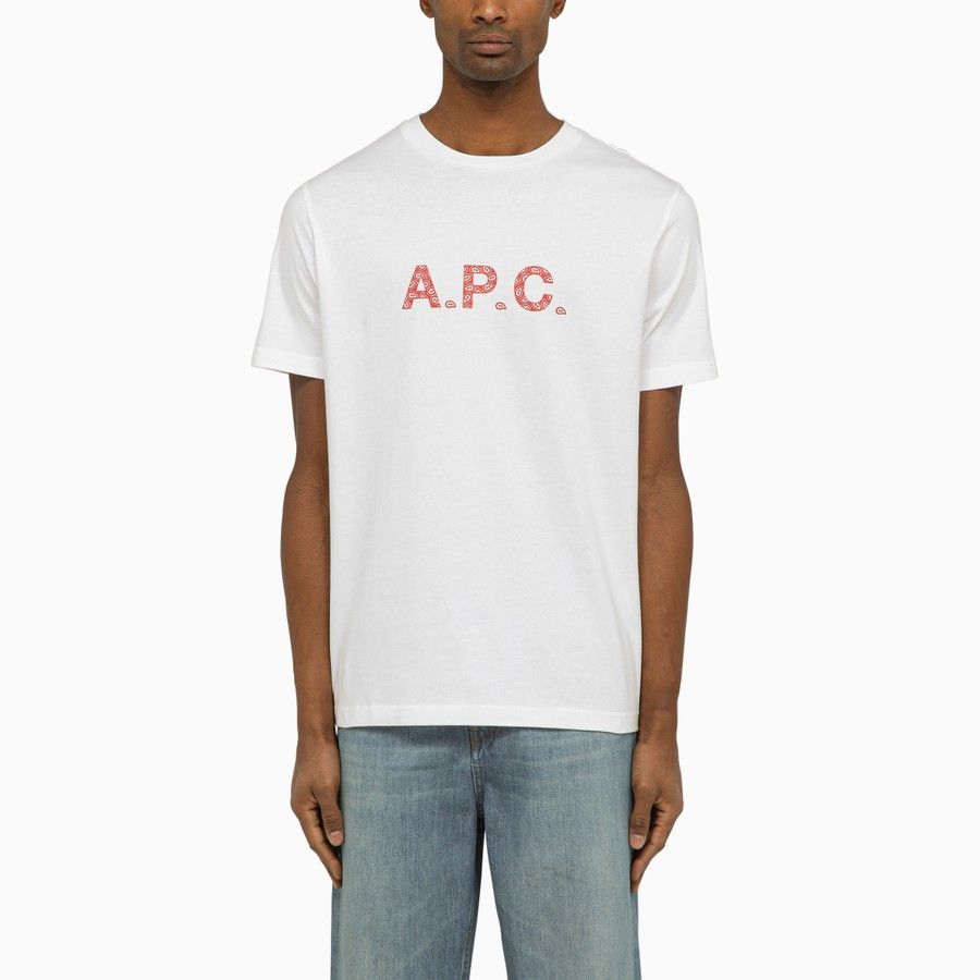 image of A P C O1D2Blof0124 T-Shirt In White, Men's (Size Medium)
