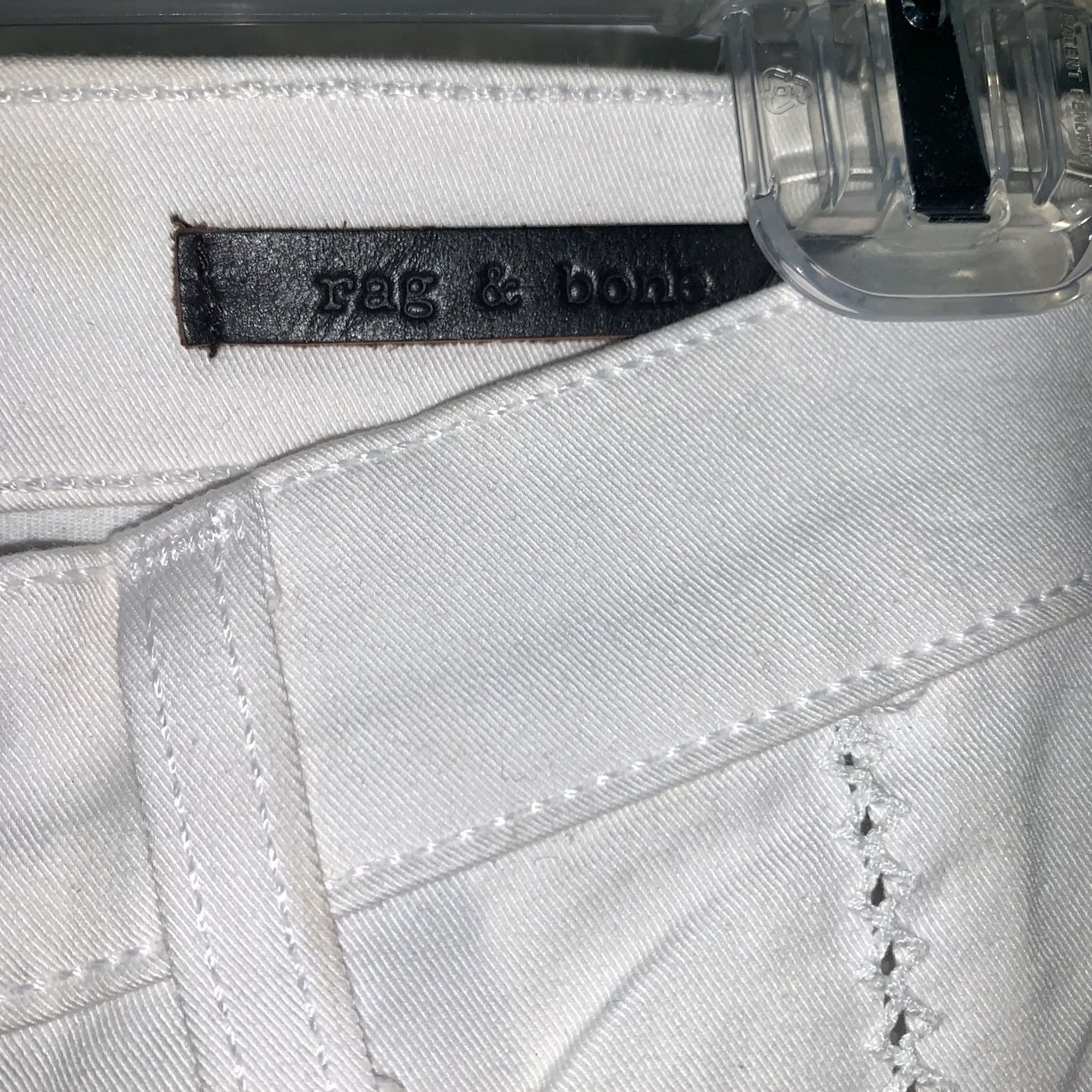 Rag & Bone rag & bone RAG & BONE/JEANS Split Separating BRIGHT WHITE SIZE:27 NWT WOMEN'S Size 27" / US 4 / IT 40 - 6 Thumbnail