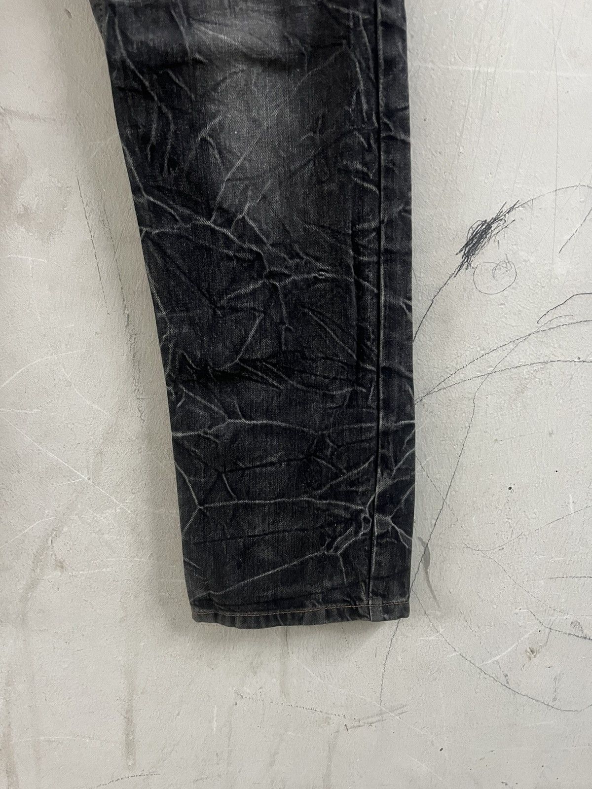 4GSELLER × Japanese Brand THRASHED JAPANESE BRAND NYLAUS DISTRESSED DENIM PANT Size US 30 / EU 46 - 5 Thumbnail