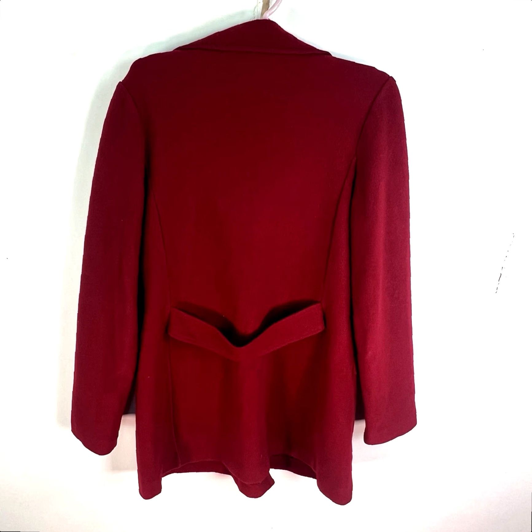 Talbots VINTAGE Talbots Pea Coat Womens Size S Red Wool Tweed Double Breasted Classic Fall Winter Size S / US 4 / IT 40 - 6 Thumbnail